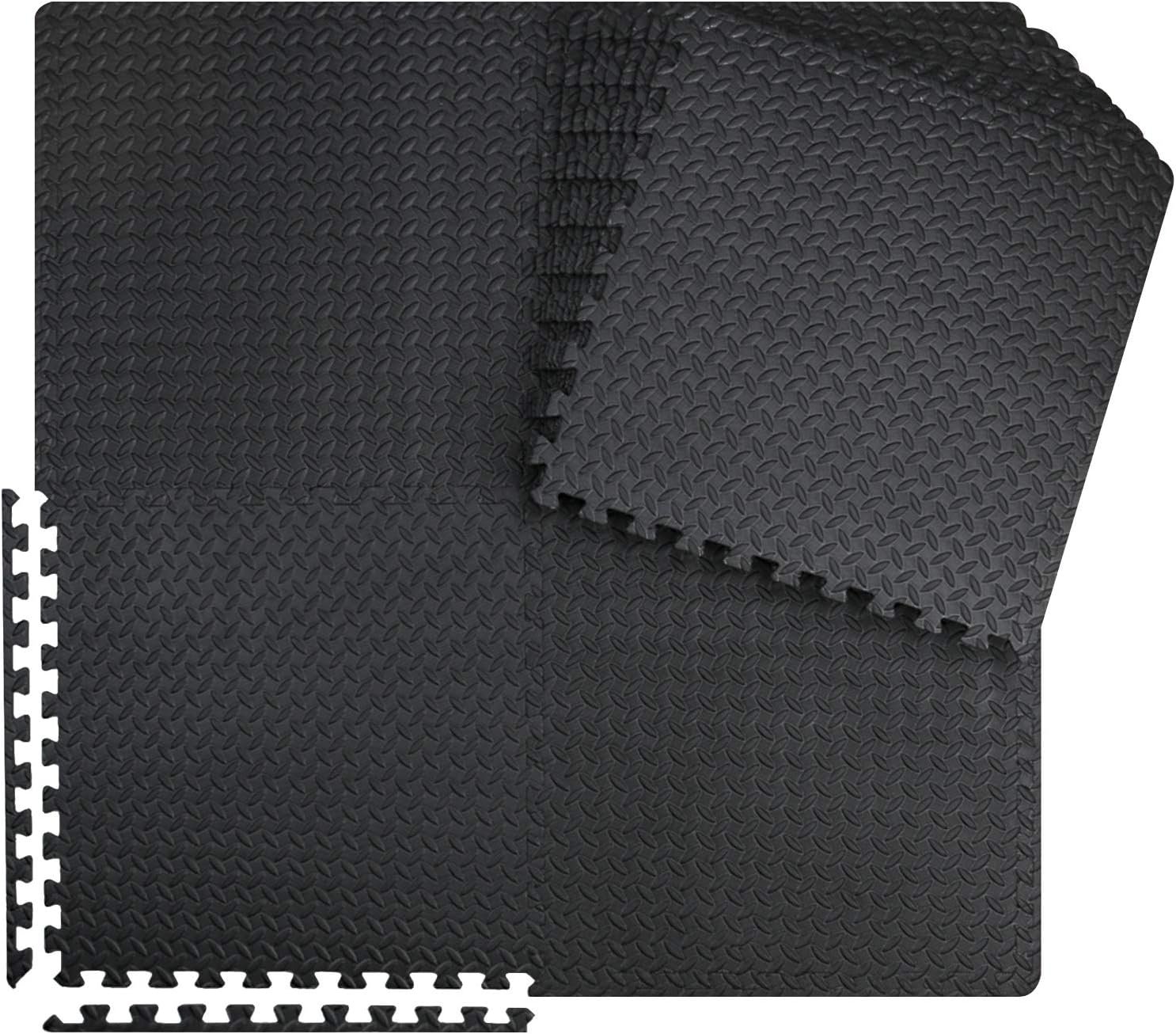 innhom 12/24/48 Tiles Gym Flooring Gym Mats Exercise Mat for Floor Workout Mat Foam Floor Tiles for Home Gym Equipment Garage