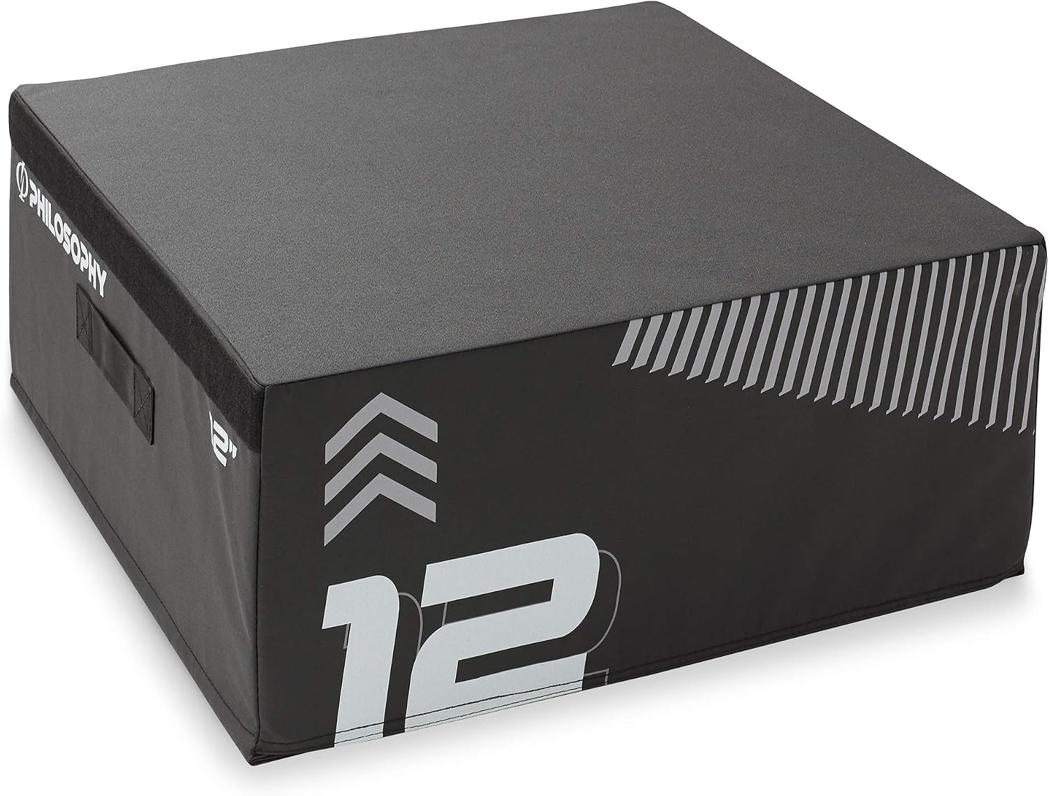 Philosophy Gym Soft Foam Plyo Box, Stackable Plyometric Jump Box for Home Gym, HIIT, Jumps, Step-Ups, Agility and Strength Training