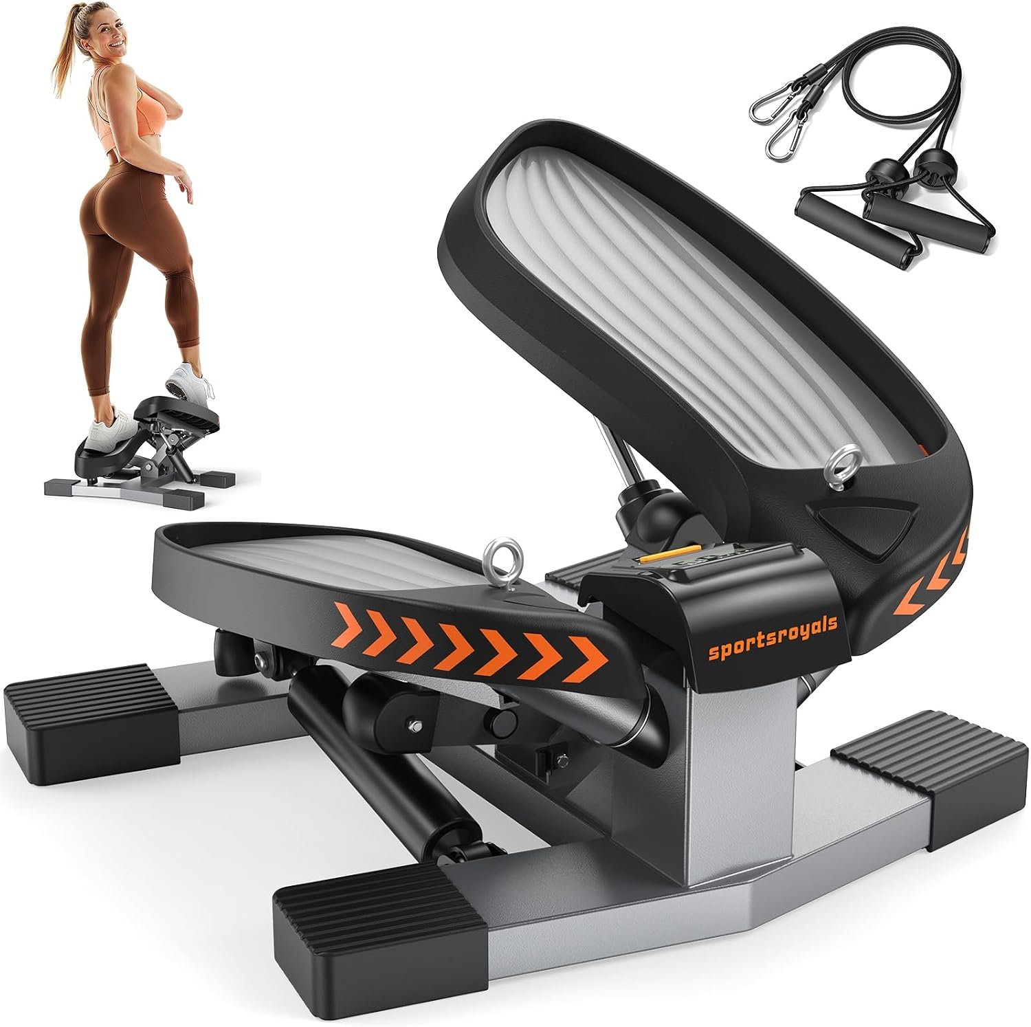 SPORTSROYALS Stair Stepper,Twist/Mi...