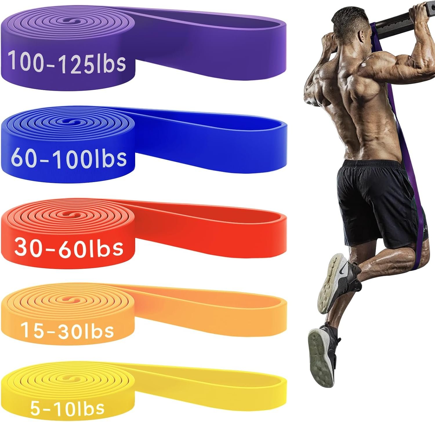 HAPBEAR Pull Up Assistance Bands &#...