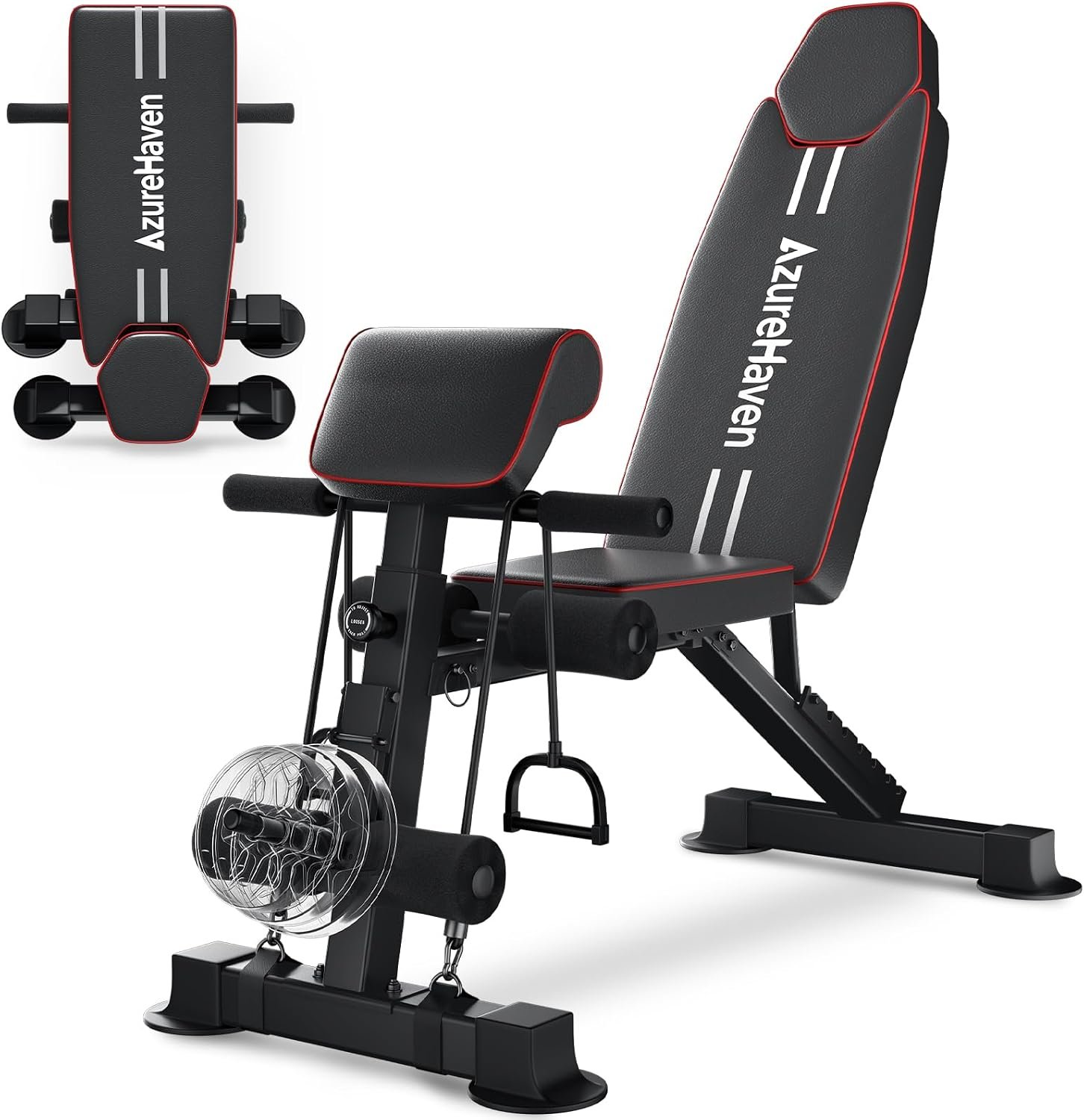 Adjustable Weight Bench, Foldable I...