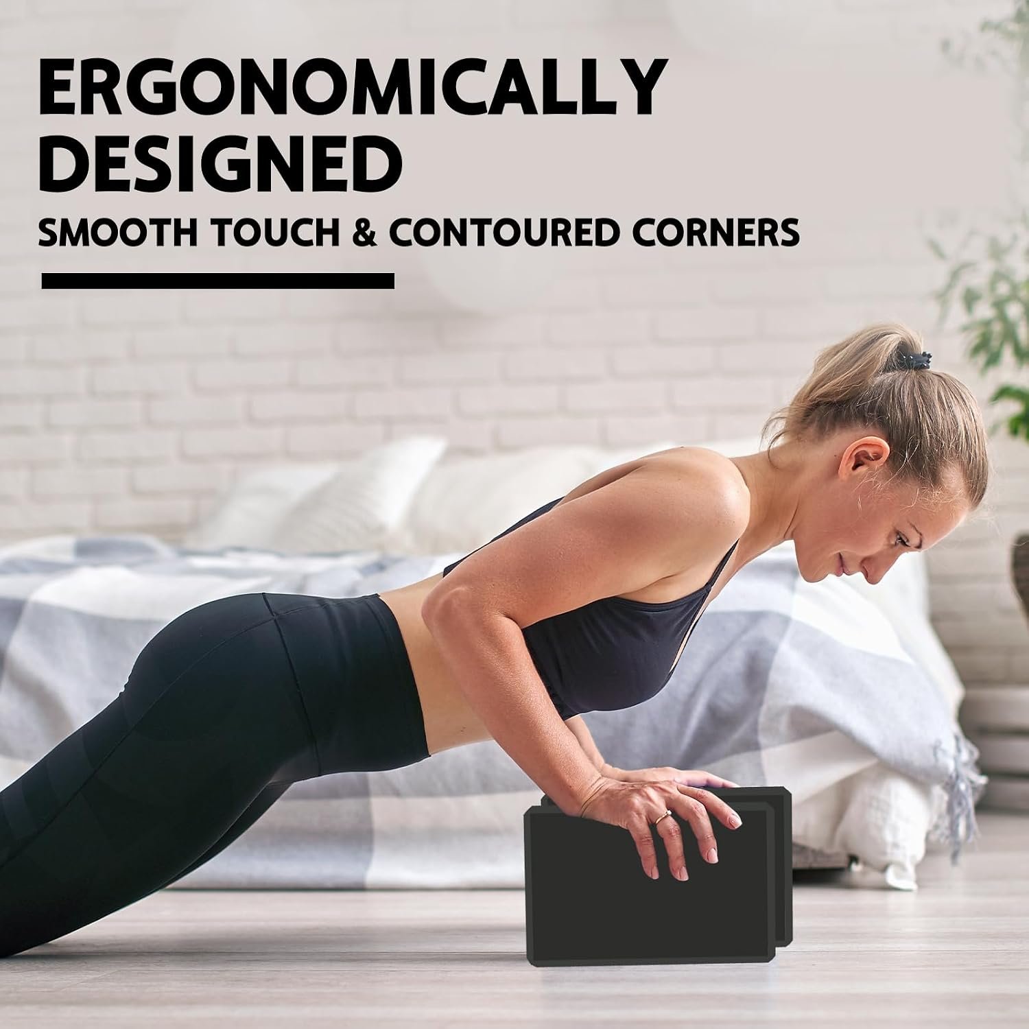 Yoga Block - Supportive Latex-Free Eva Foam - Soft Non-Slip Surface with Beveled Edges for Yoga, Pilates, Meditation - Yoga Accessories for Stability, Balance, Deepen Stretches - Image 5