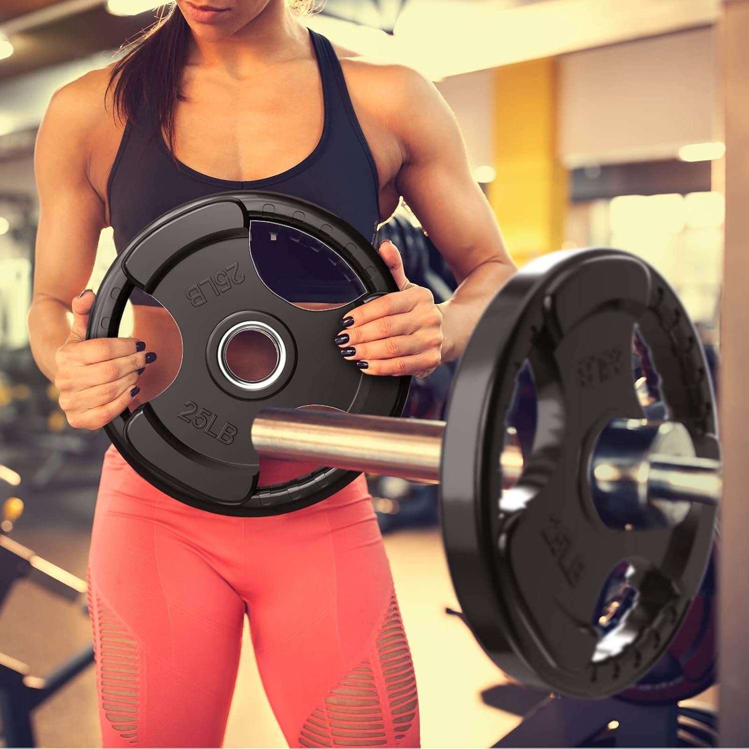 RitFit Olympic Rubber Grip Weight P... – 71GO98kAPiL._AC_SL1500_.jpg