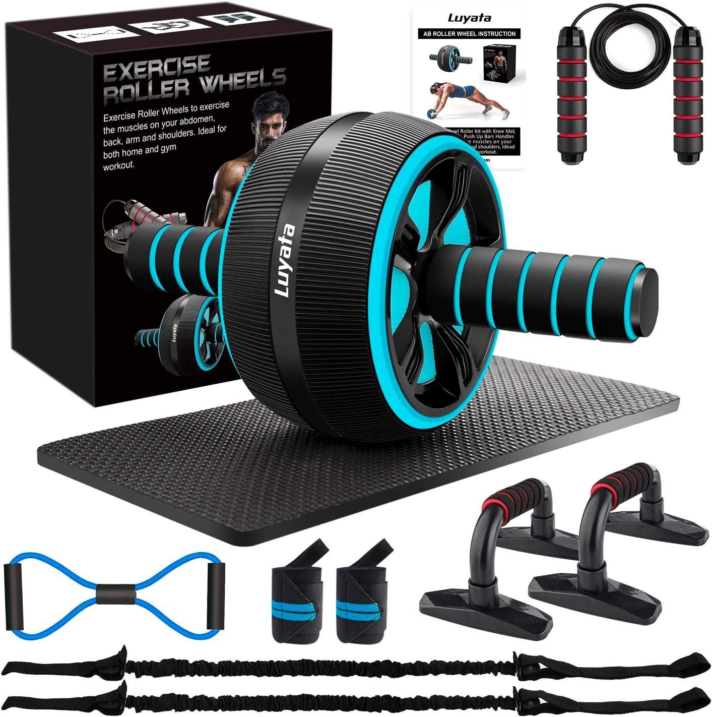 Ab Roller Wheel, 10-In-1 Ab Exercis... – 71JJ9JRwtFL._AC_SL1500_.jpg