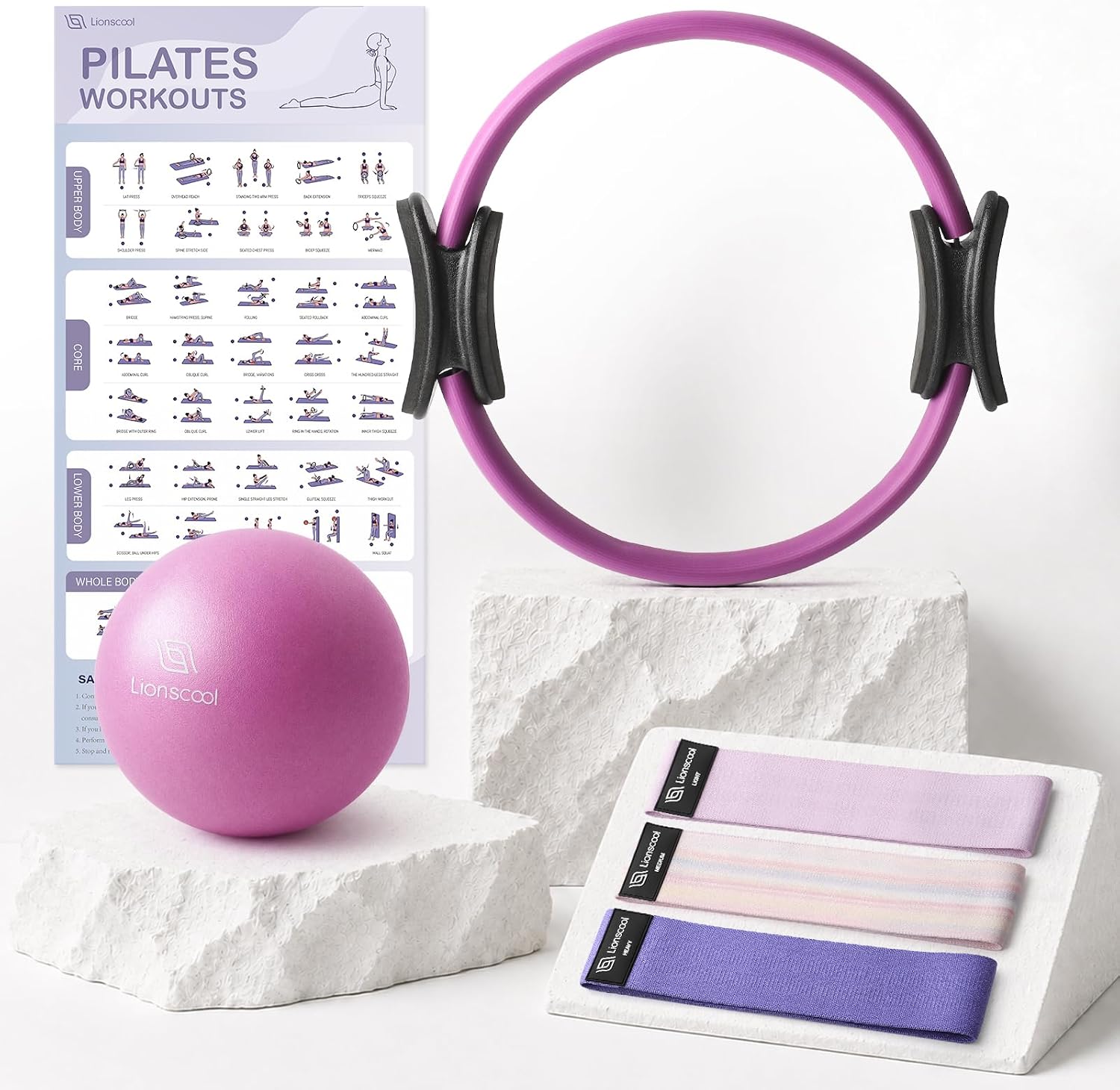 LIONSCOOL Pilates Ring Set 14″... – 71KL6olYZQL._AC_SL1500_.jpg