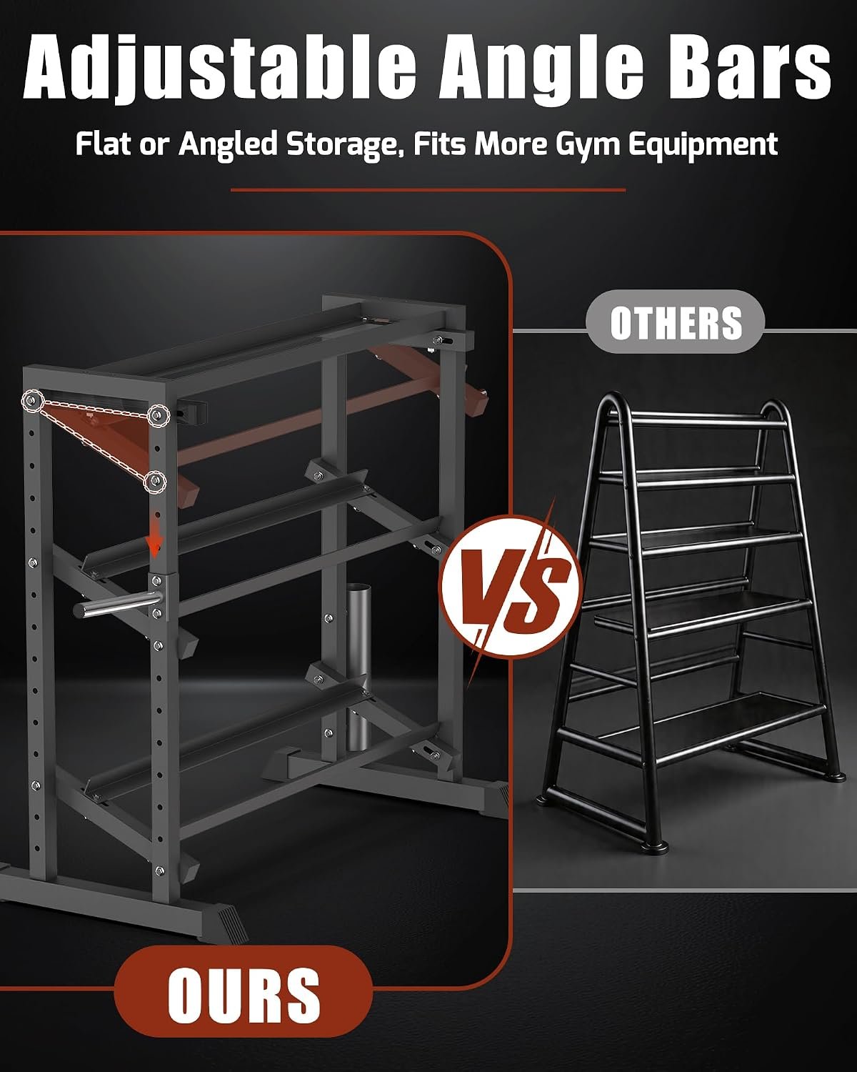 Dumbbell Rack, Heavy Duty Weight Storage Rack with Adjustable Width, Non-Slip & Floor-Friendly, Home Gym Organizer for Strength Training Equipment - Image 6