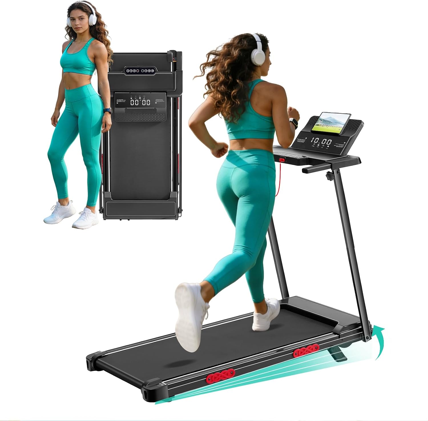 Treadmills with Handle Bar, Walking...