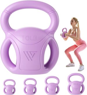 RUNWE 3 Handle Kettlebells Weight &...