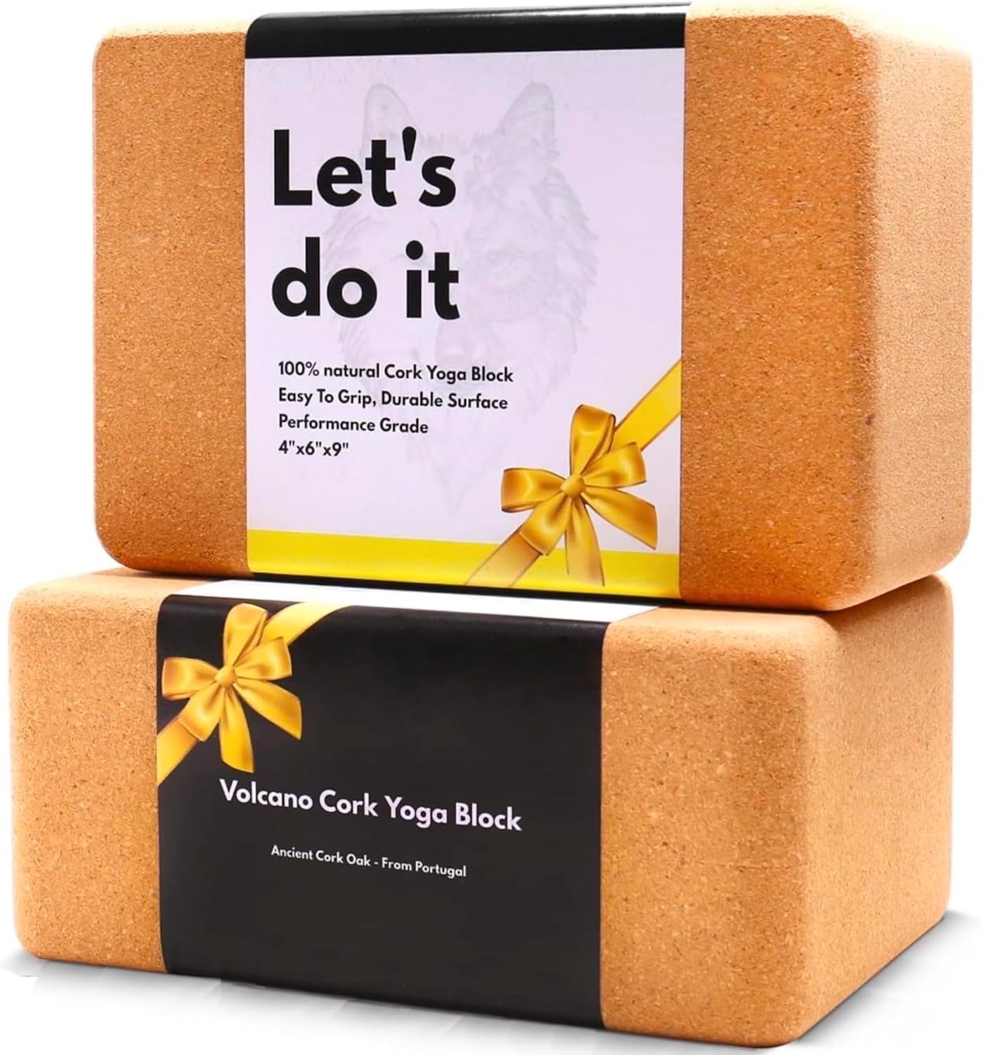 Cork Yoga Blocks 2 Pack Set -Natural Cork from Portugal, 9"x6"x4" Yoga Blocks Non-Slip&Anti-Tilt for Women| Men, Lightweight, Odor-Resistant| Moisture-Proof, Perfect Yoga Equipment - Image 7