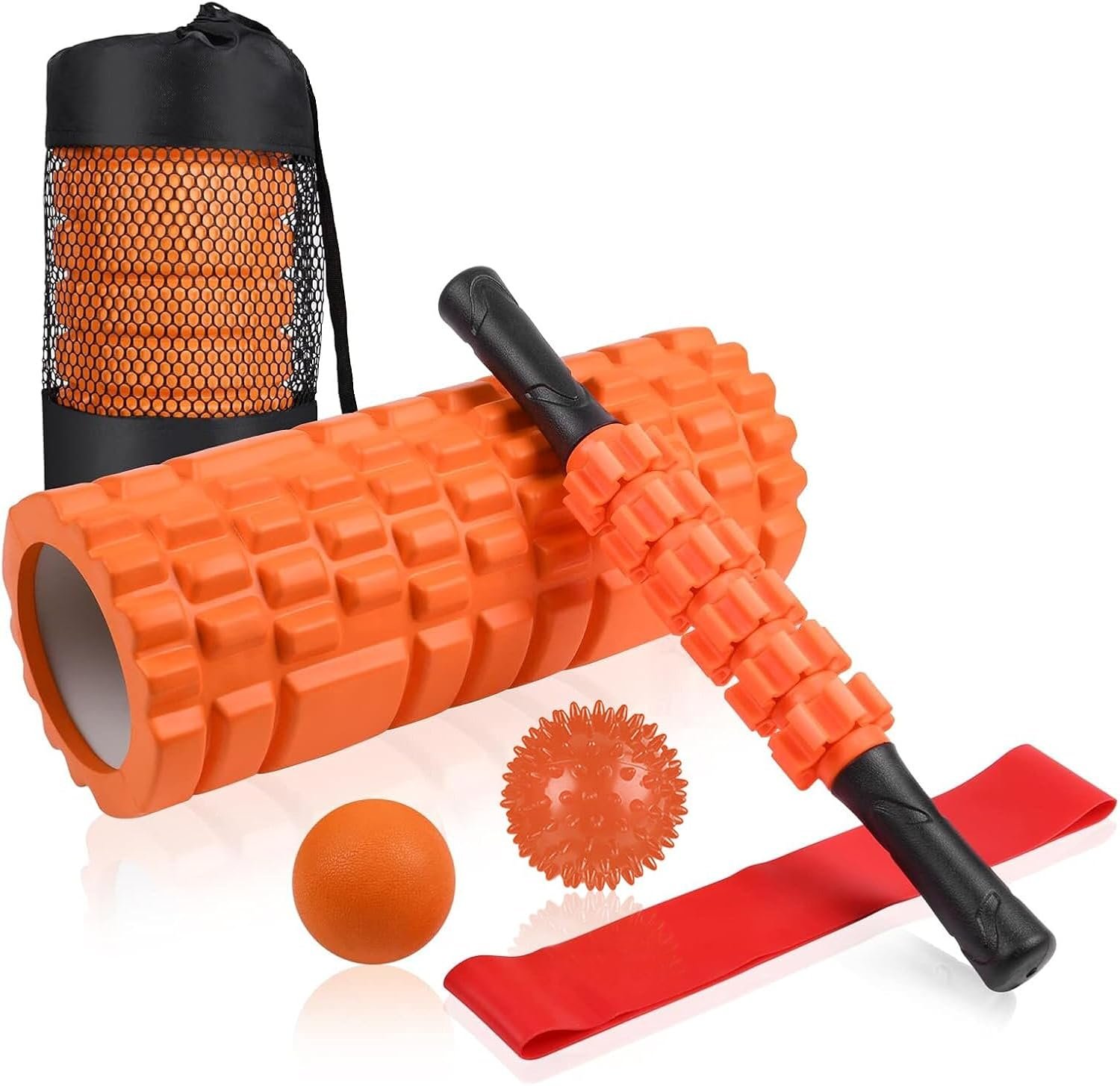 Aucuu 6 in 1 Foam Roller Set Includ...