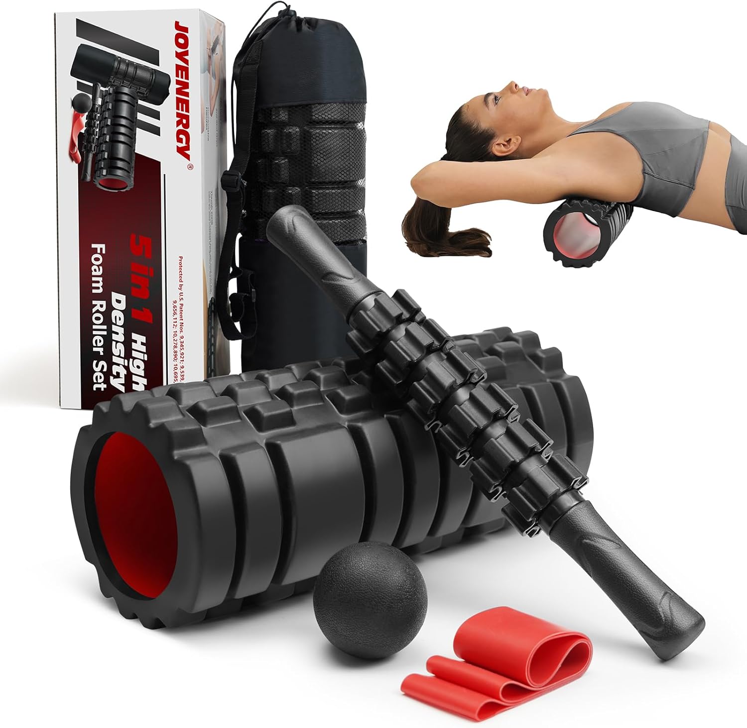 5 in 1 Foam Roller Set High Density...