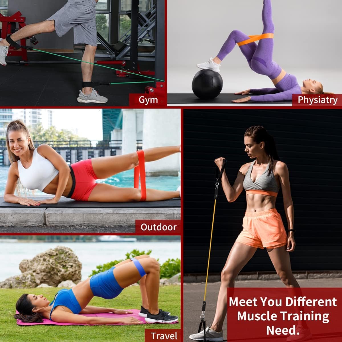 VEICK Resistance Bands with Handles, Exercise Tube Bands Set for Workouts - Image 8