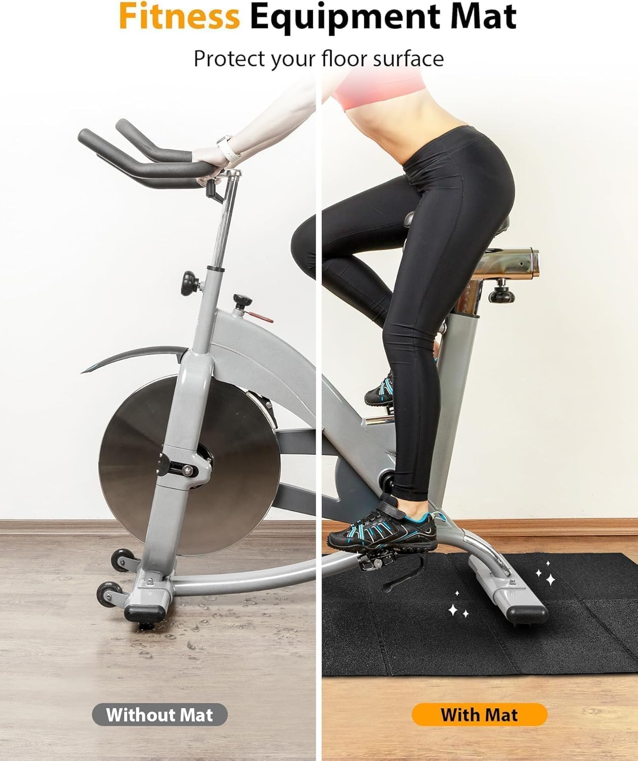PROIRON Heavy Duty Exercise Equipment Mat, Treadmill Mat - 45"x32", 48"x24", 78"x36" - Floor Protector for Home Gym, Exercise Bike, Weight Bench, Rowing Machine, Cross Trainer - Image 6