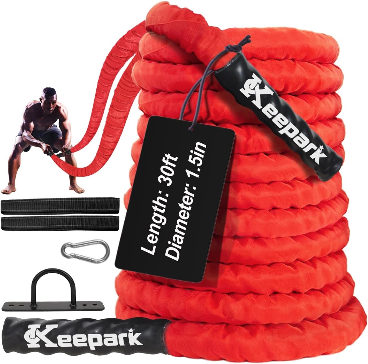 Battle Ropes for Home Gym Exercise ... – 71QdoGPqK7L._AC_SL1280_.jpg
