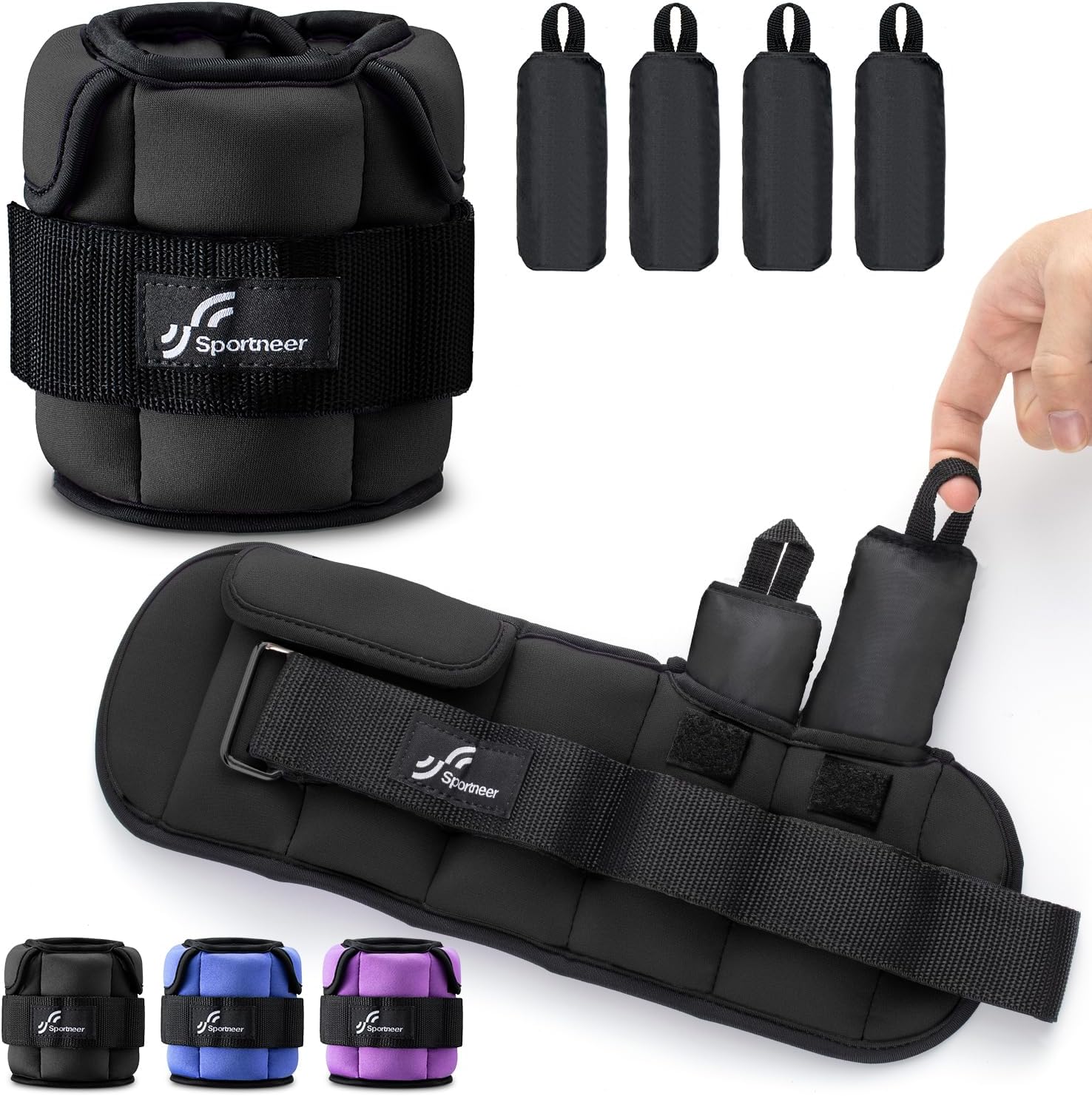 Sportneer Adjustable Ankle Weights ...