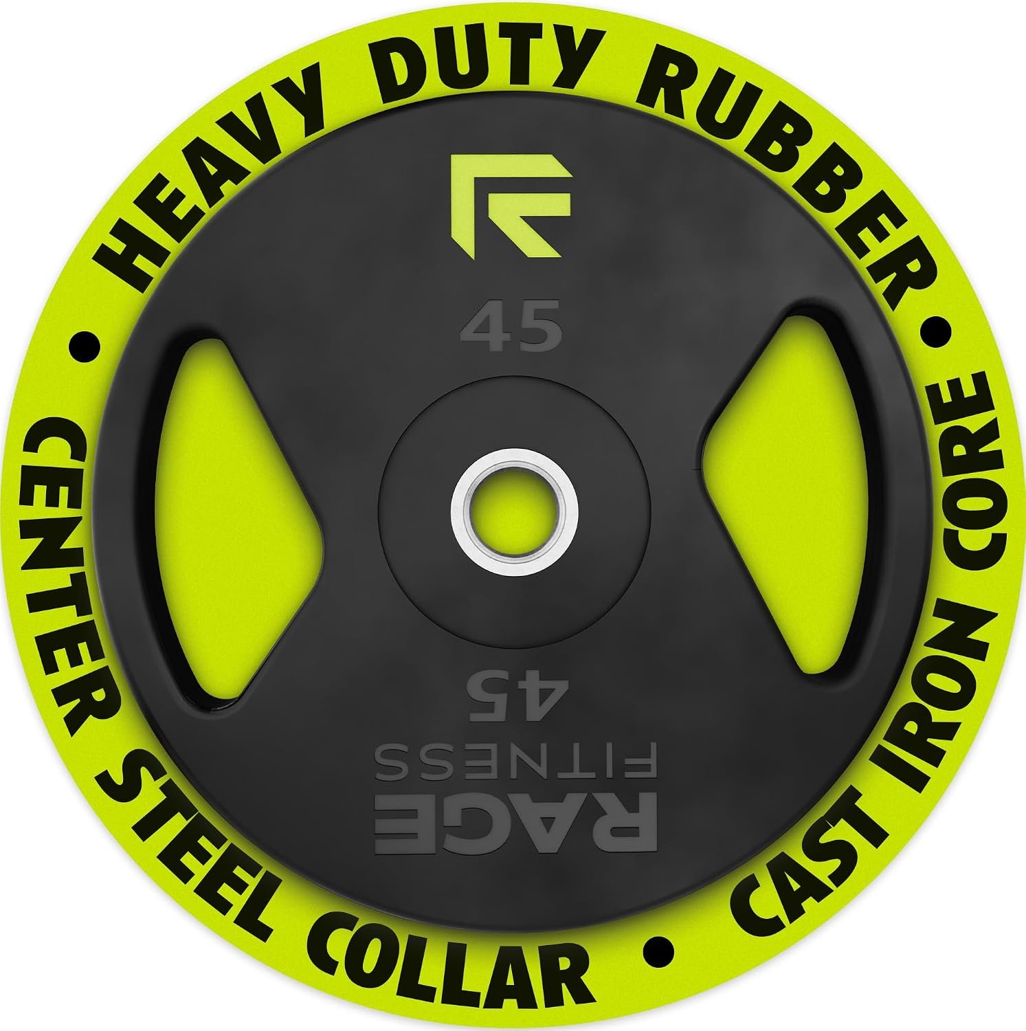 Cast Iron Rubber Coated Weight Plat...