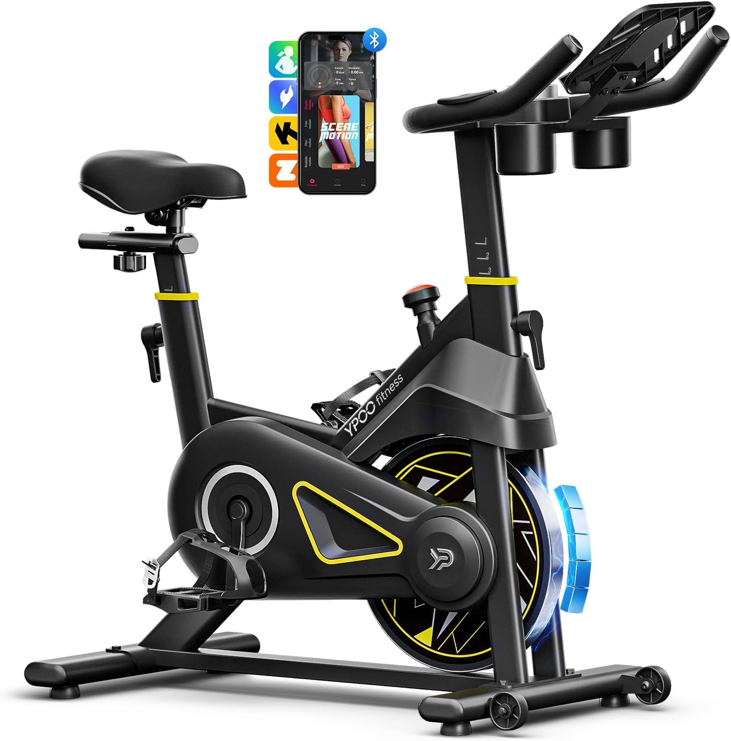 YPOO Exercise Bike Adjustable Magne... – 71UaxdOZn4L._AC_SL1500_.jpg