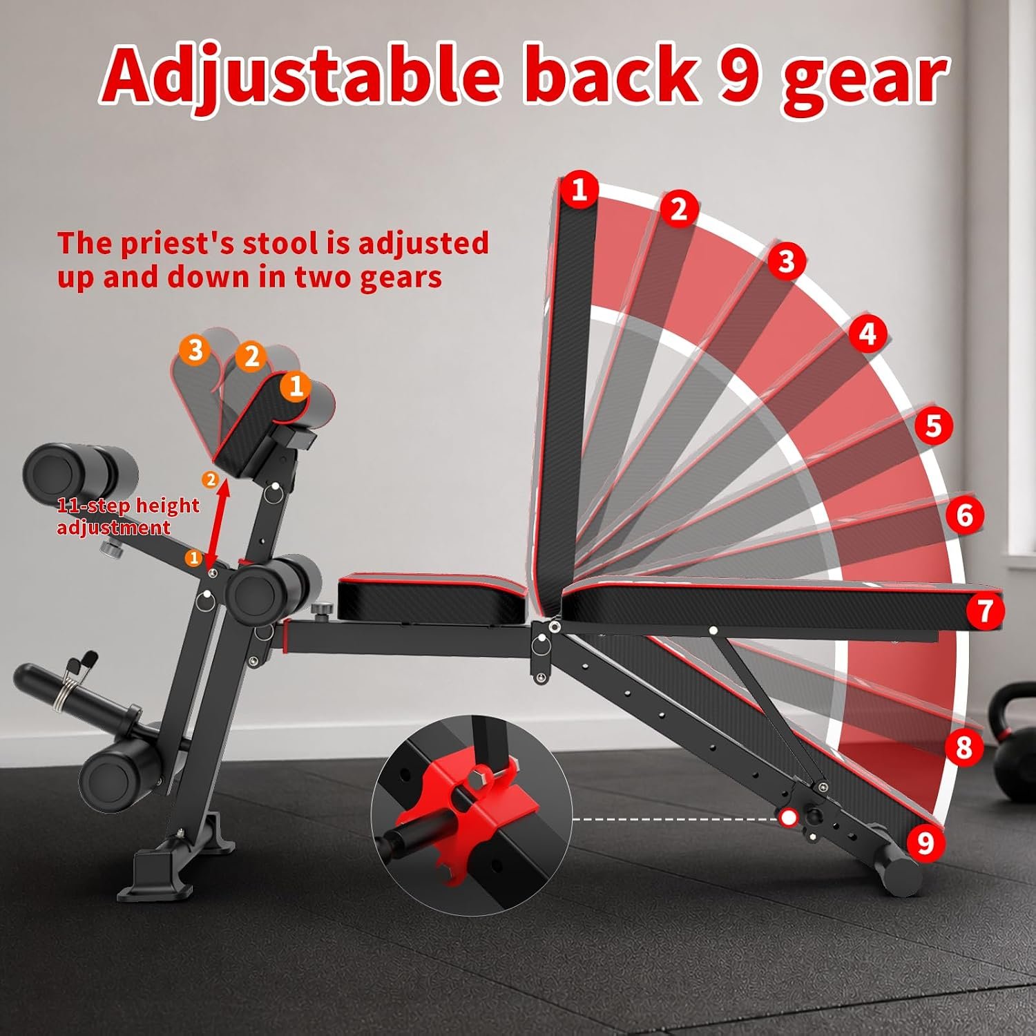 K KiNGKANG Foldable Weight Bench wi... – 71UyYOjj7CL._AC_SL1500_.jpg