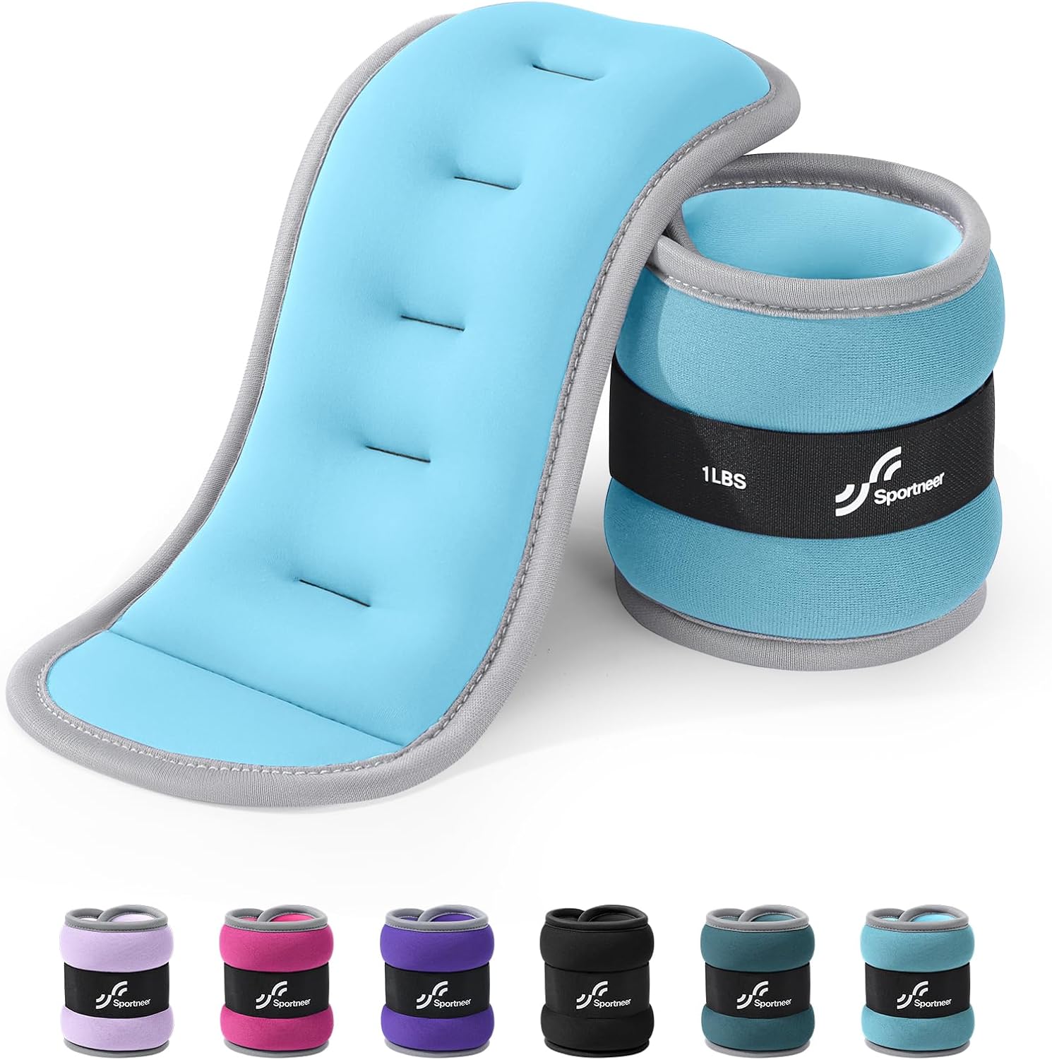 Sportneer Ankle Wrist Weights for Women Men Pair of 1/2/4/6/10 LBS Options