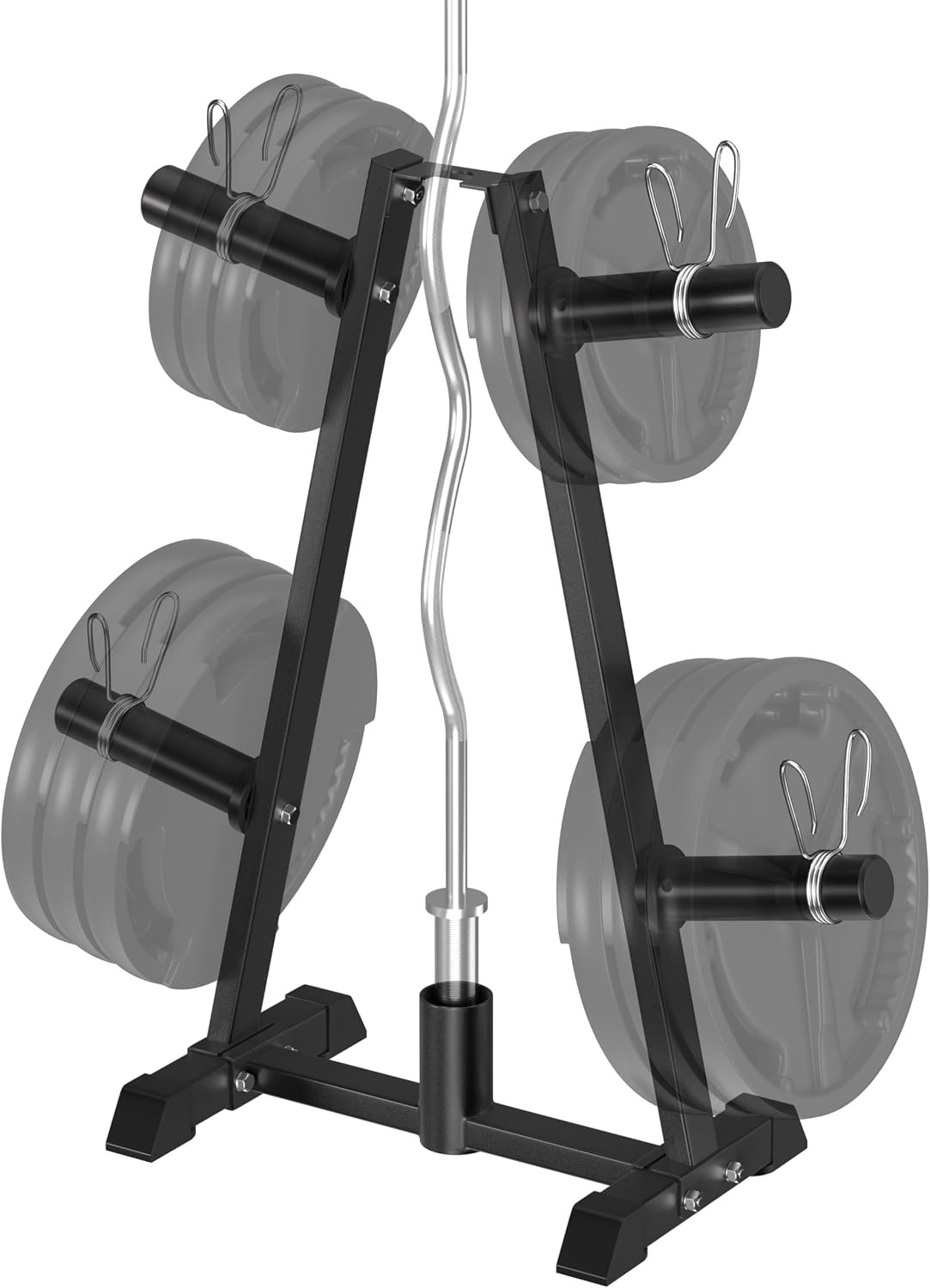 Weight Plate Tree Rack for 1" & 2" Plates, 560lbs Capacity