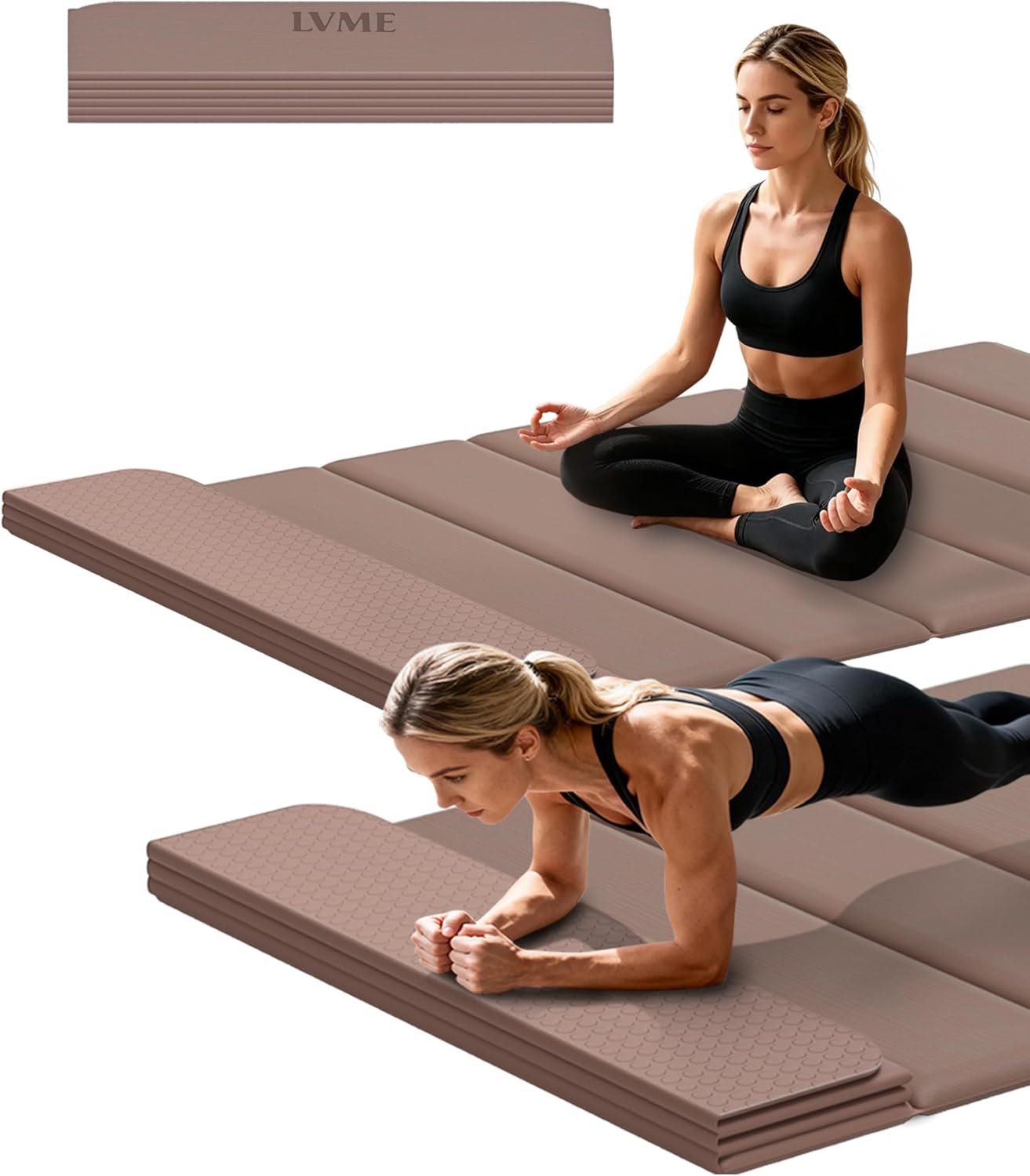 LVME Foldable Yoga Mat Thick, 76...