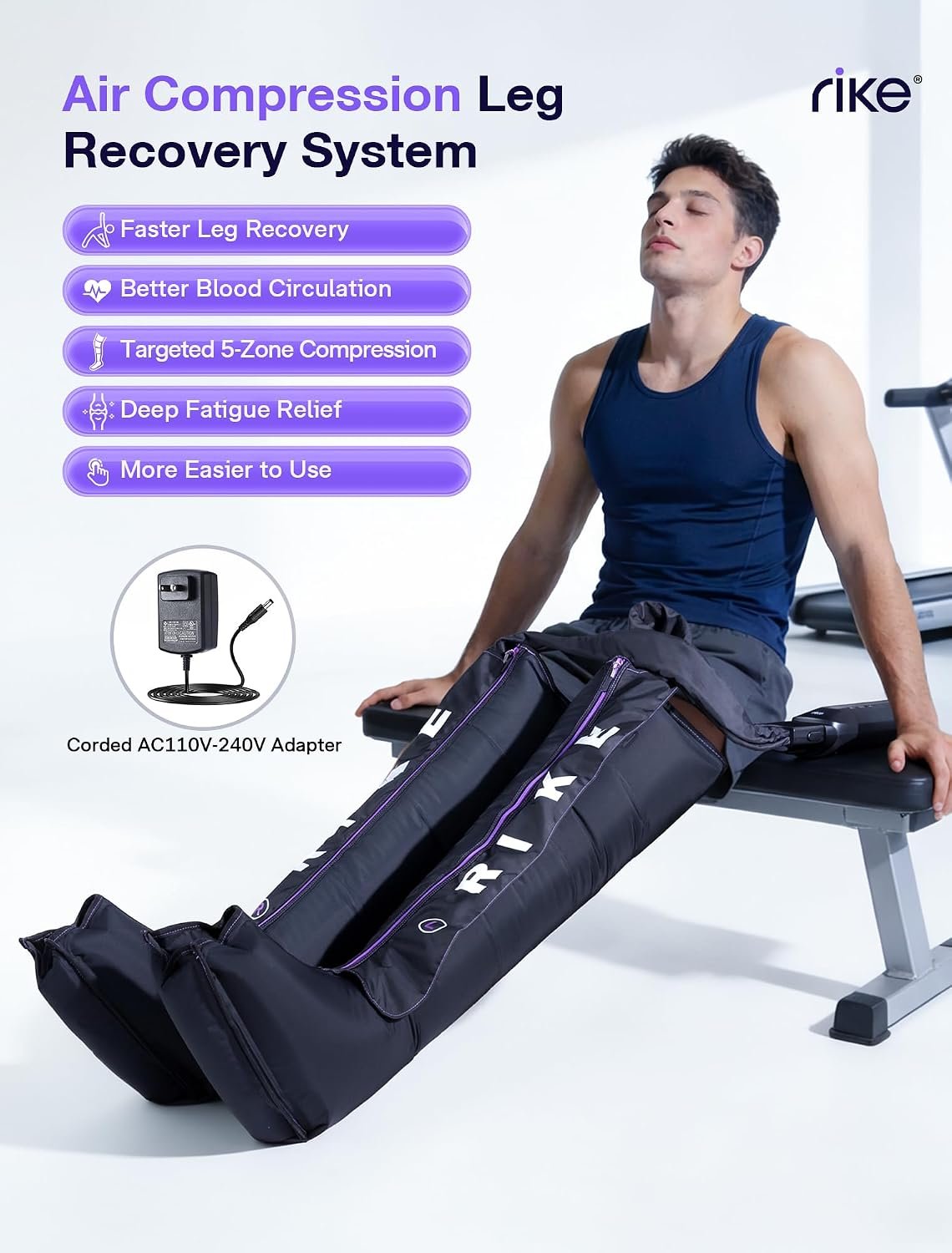 RIKE Leg Compression Massager with Heat for Circulation and Pain Relief FSA - Image 8