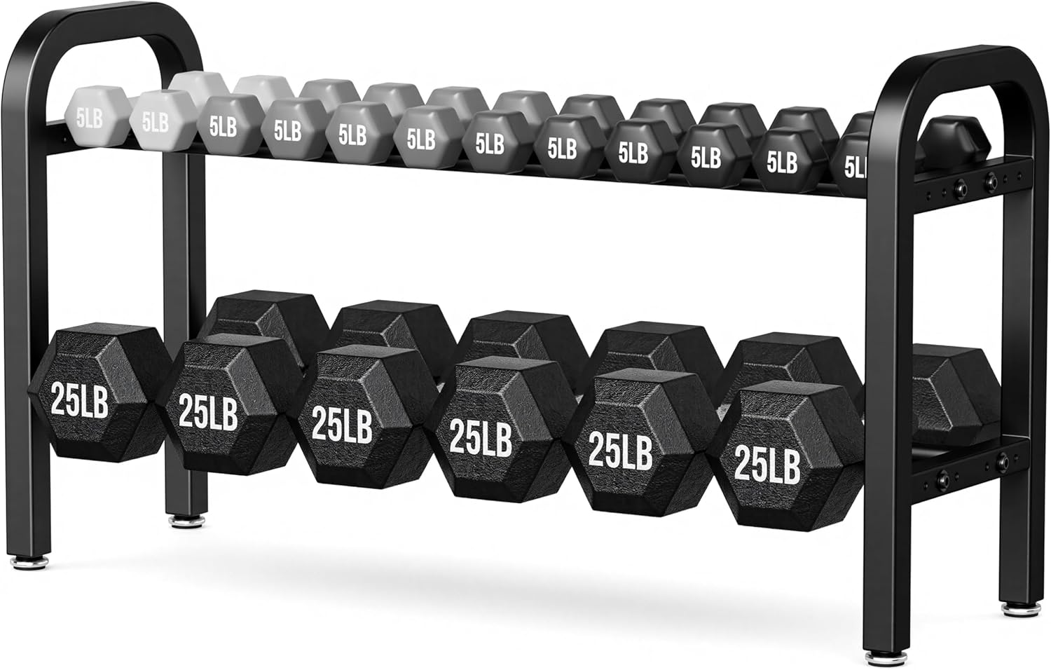 2 Tier Dumbbell Rack, Weight Rack f...