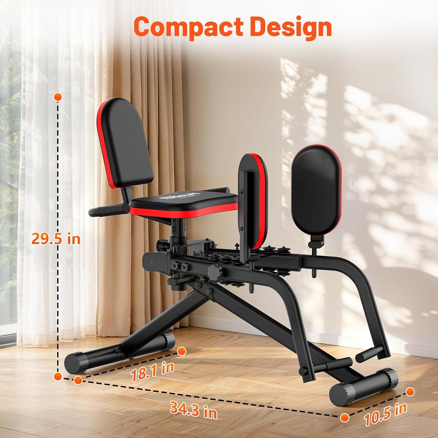 ERGOLIFE 2-in-1 Hip Abductor Adductor Machine, Thigh Workout Equipment - Image 9