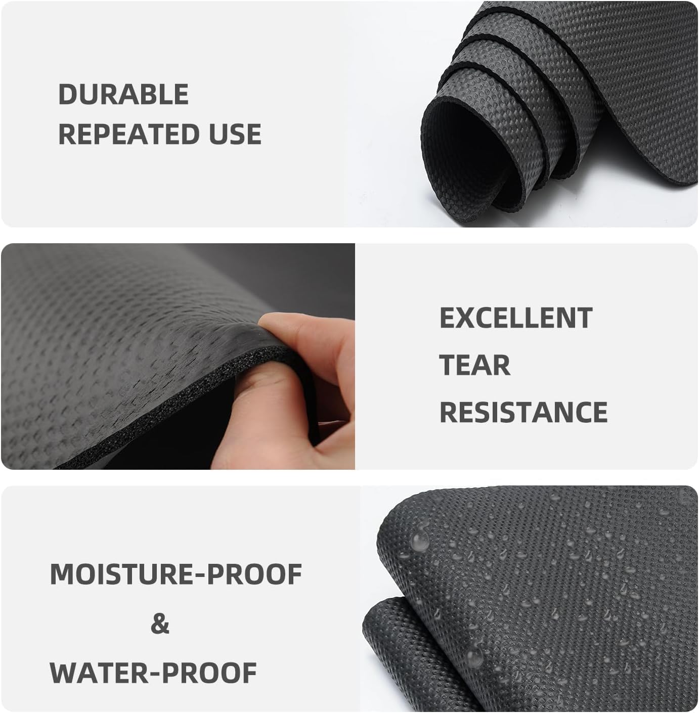 Bike Mat,Treadmill Mat,Compatible for Elliptical,Exercise Bikes, Stationary Cycles,Spin Bike,Under Exercise Bike Trainer Pad for Indoor Stationary Gym Fitness Equipment Hardwood Floor Protector - Image 4