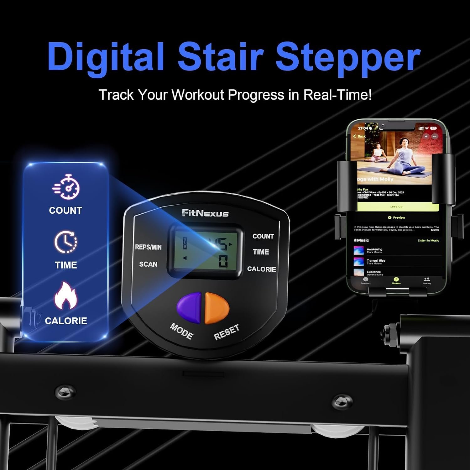Folding Stair Stepper for Home, 2026 Upgraded Stair Climber with Adjustable Handlebar - Image 6