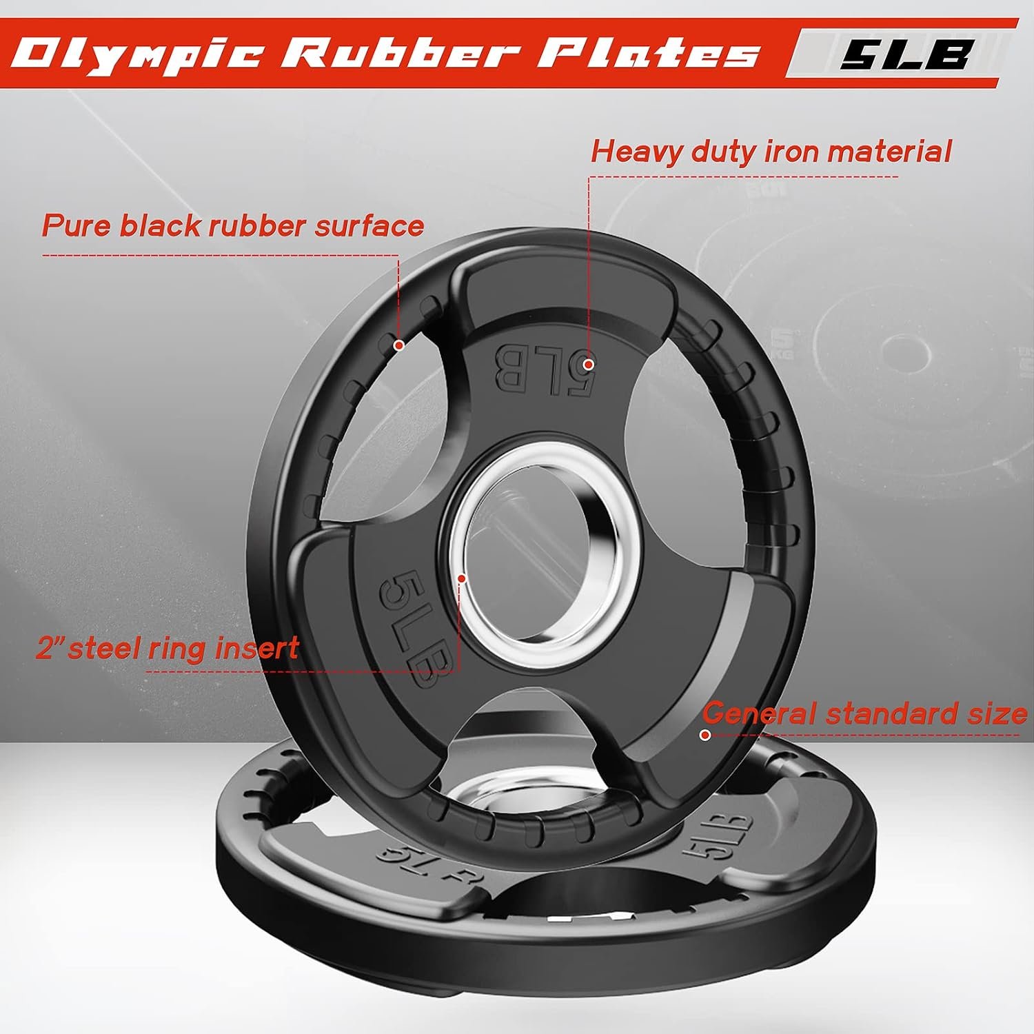 RitFit Olympic Rubber Grip Weight P... – 71hniXIZZEL._AC_SL1500_.jpg