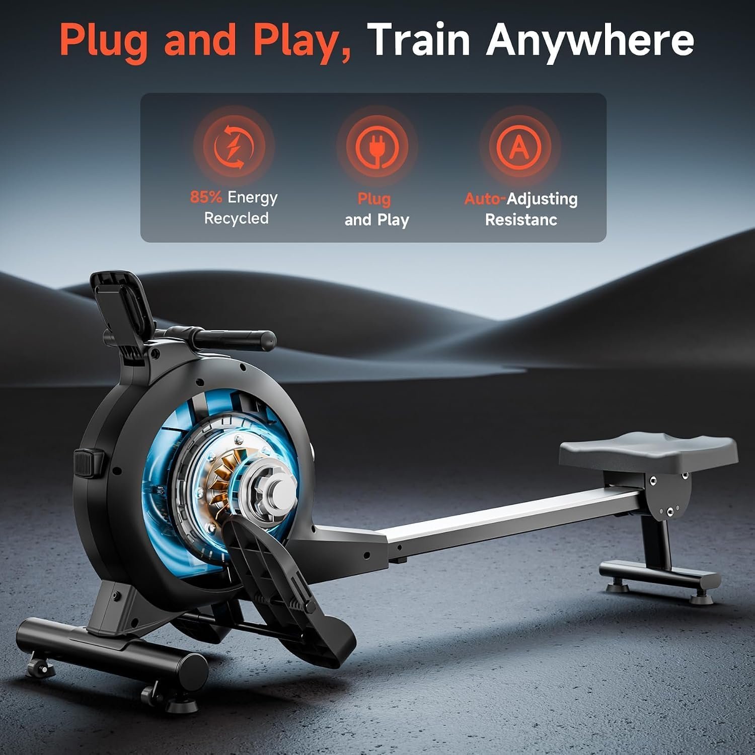 Wenoker Magnetic Rowing Machine for Home,Quiet & Smooth,Full Body Workout - Image 4