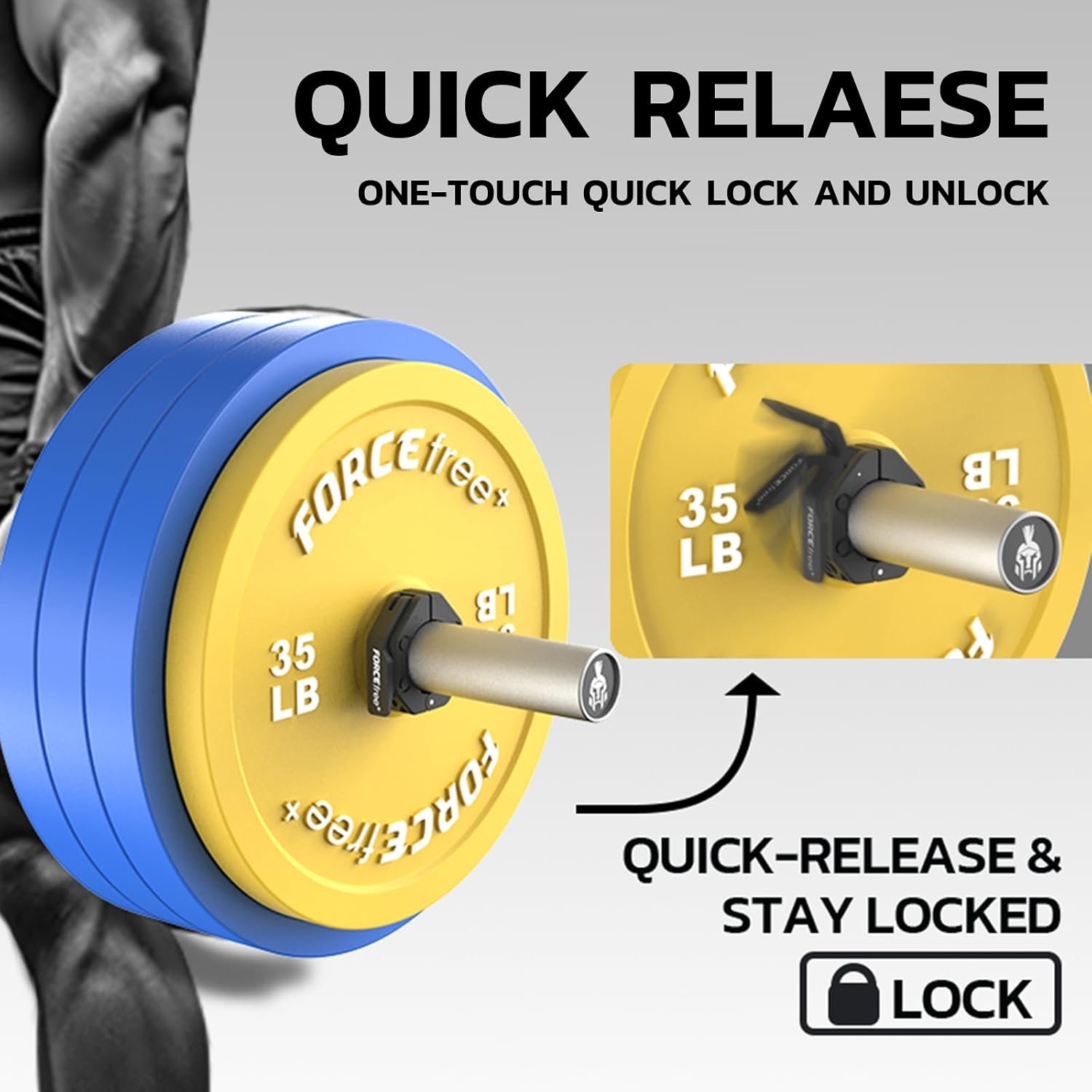 Quick Release Olympic Barbell Colla...