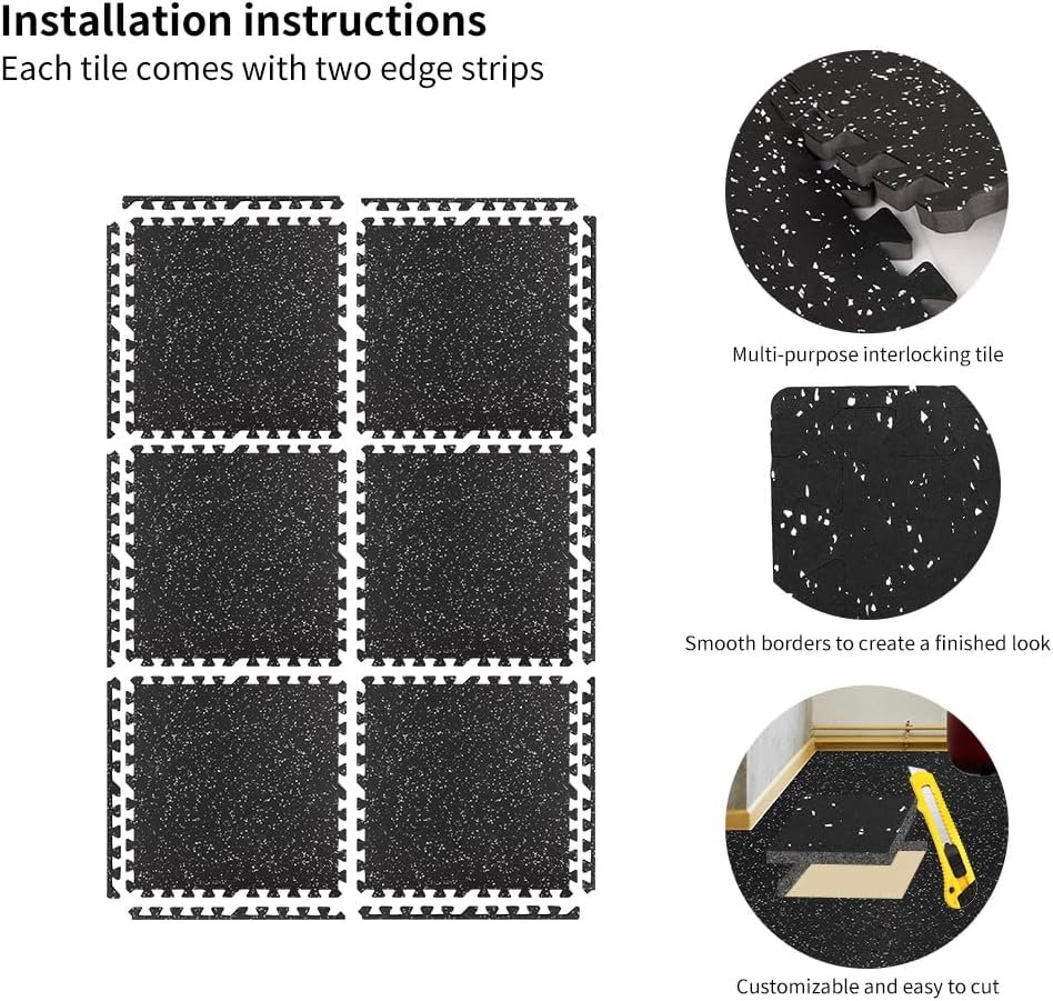 0.56in Thick 24 Sq Ft Gym Flooring ... – 71lPXESd9VL._AC_SL1000_.jpg