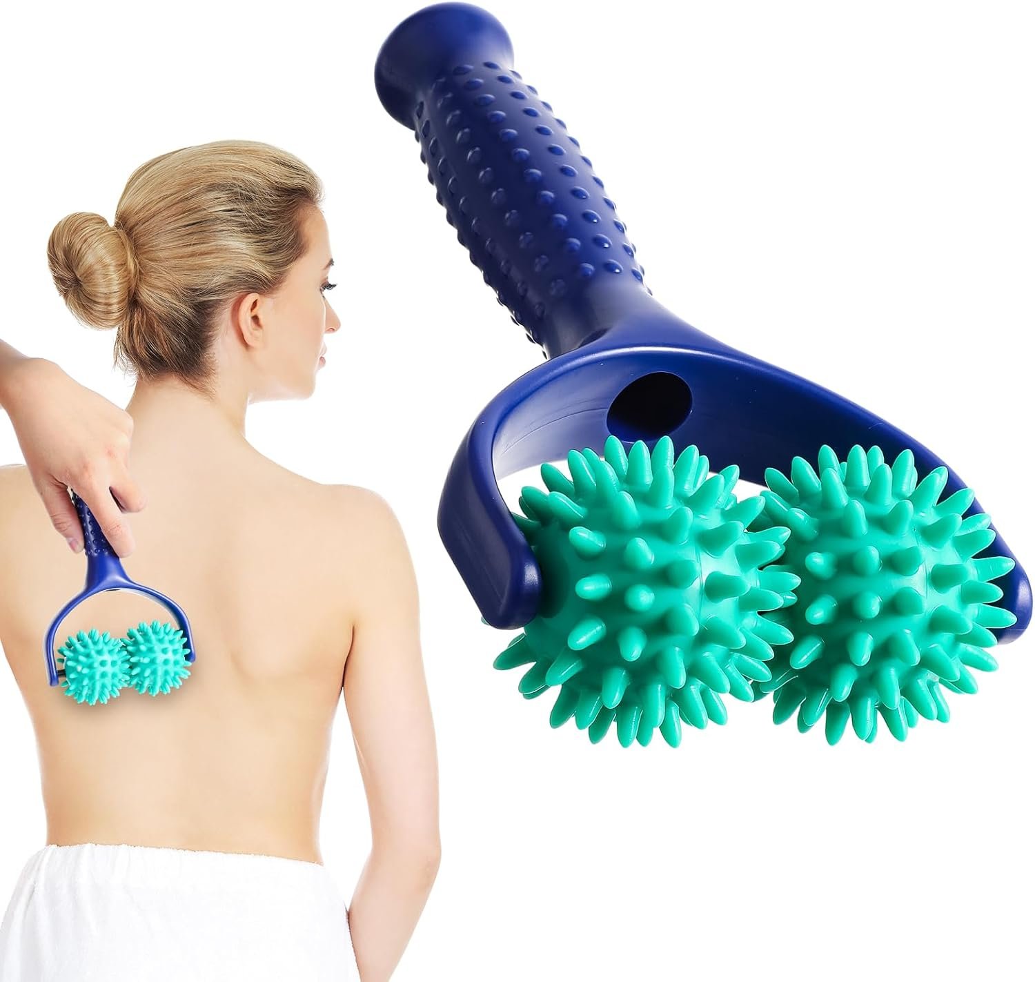 Spiky Massage Balls Rollers with Du...