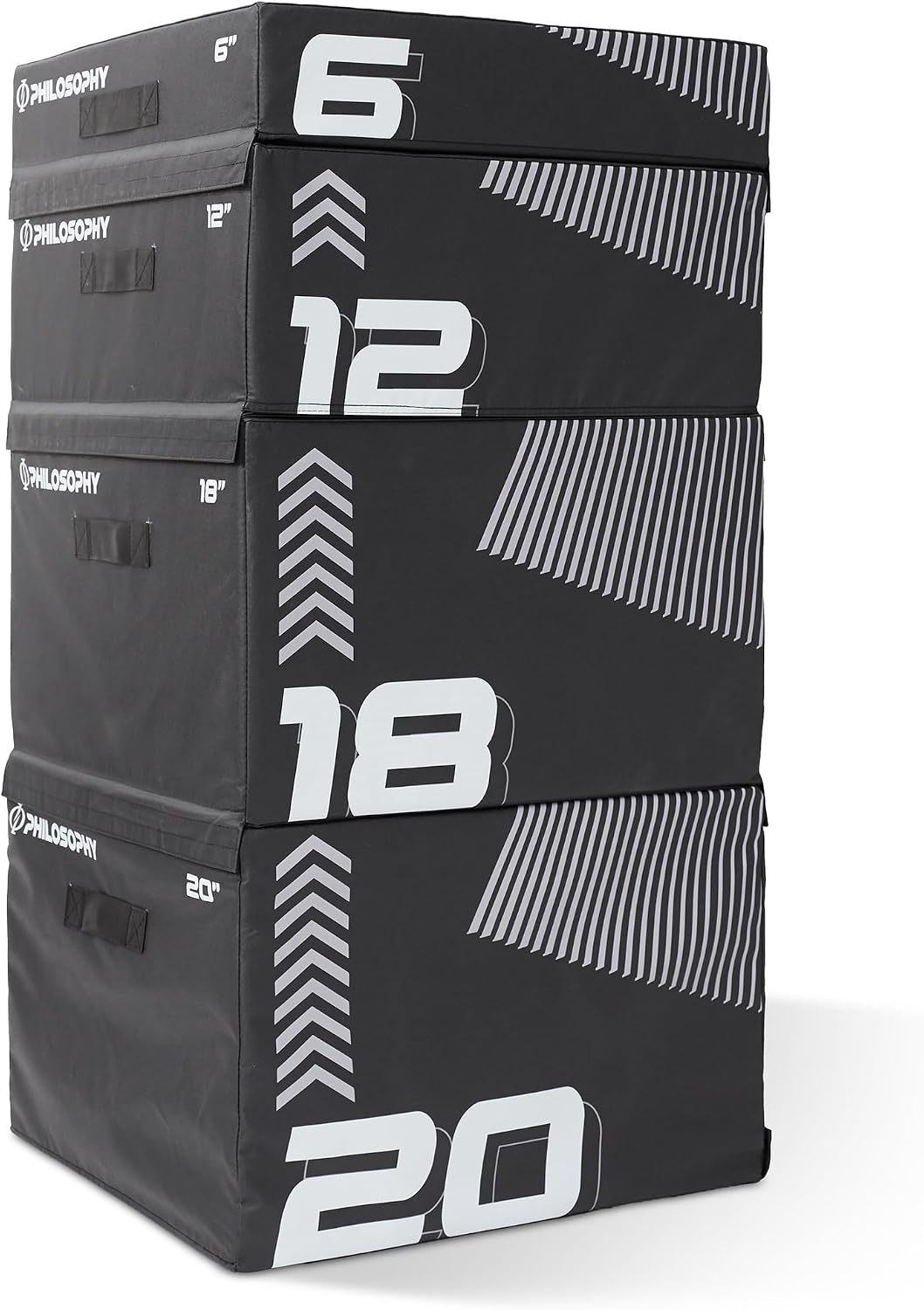 Philosophy Gym Soft Foam Plyo Box, Stackable Plyometric Jump Box for Home Gym, HIIT, Jumps, Step-Ups, Agility and Strength Training - Image 6