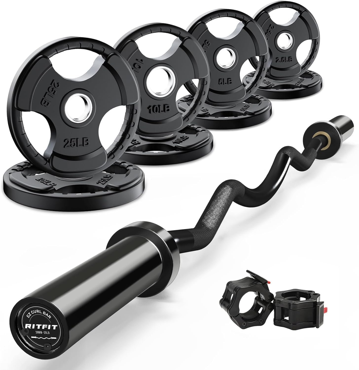 RitFit 2 Inch EZ Curl Bar Olympic B... – 71o5DuAI0YL._AC_SL1500_.jpg