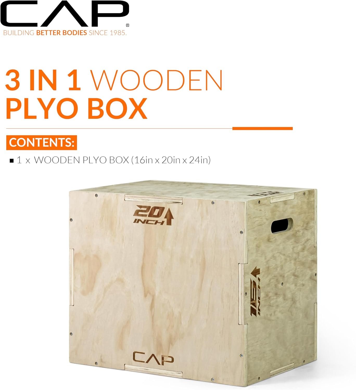 CAP Barbell 3-in-1 Plyometric Box | Multiple Styles and Sizes - Image 2