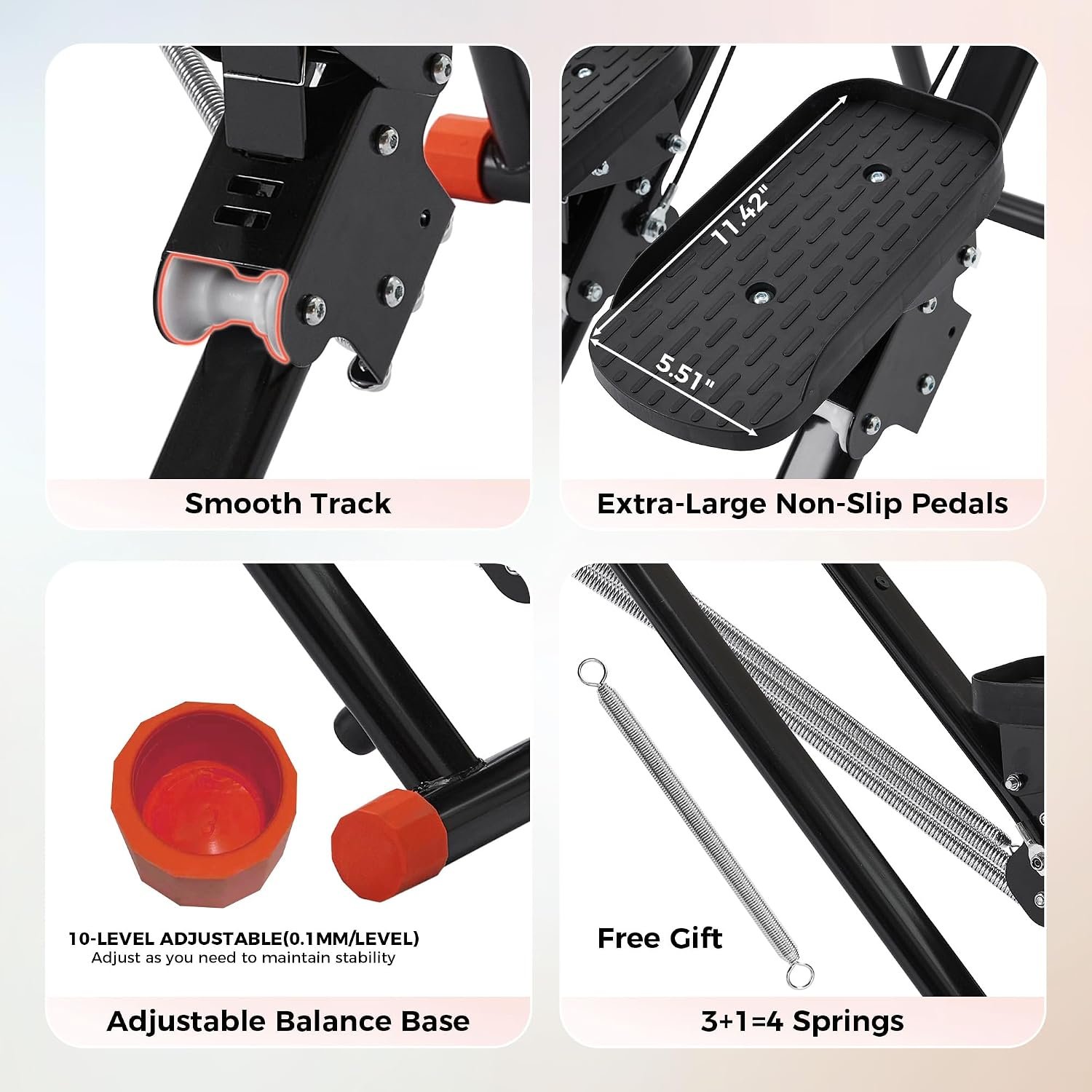 Stair Stepper for Home, Upgraded 3-Level Adjustable Resistance & 2 Incline - Image 9