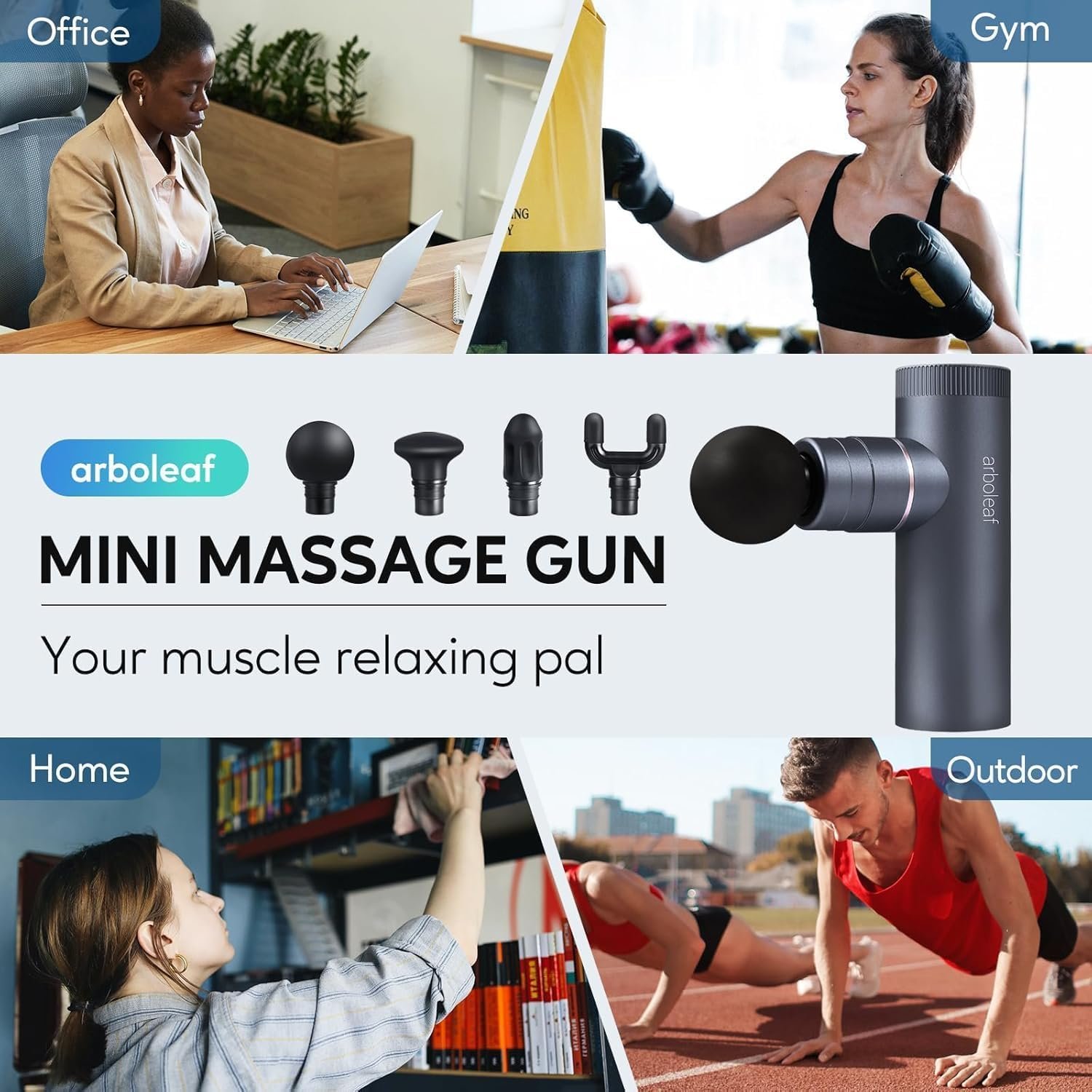arboleaf Hot and Cold Massage Gun Deep Tissue, Percussion Muscle Massager - Image 4