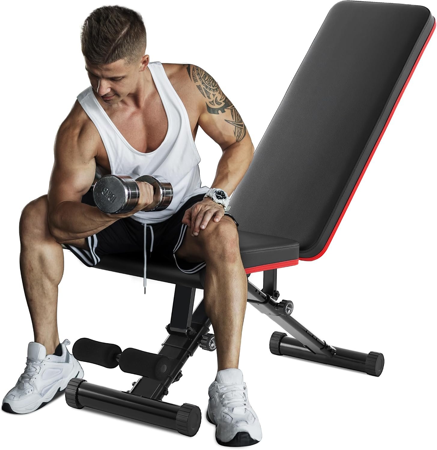 OLIXIS Adjustable Weight Bench for ...