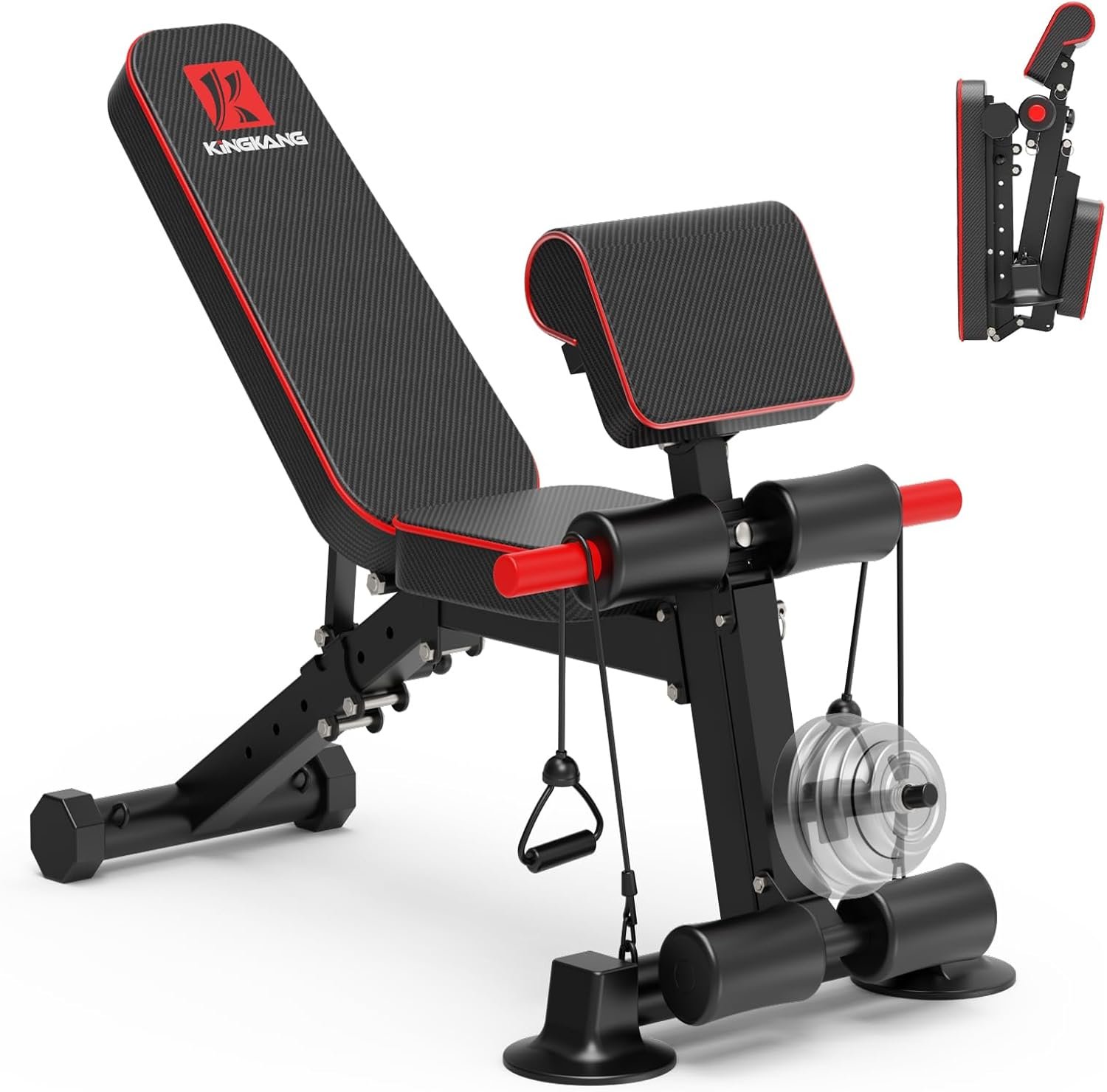 K KiNGKANG Adjustable Weight Bench,... – 71rbQHTDxnL._AC_SL1500_.jpg