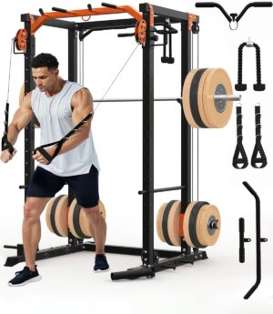 Power Cage, Power Rack with Cable C...