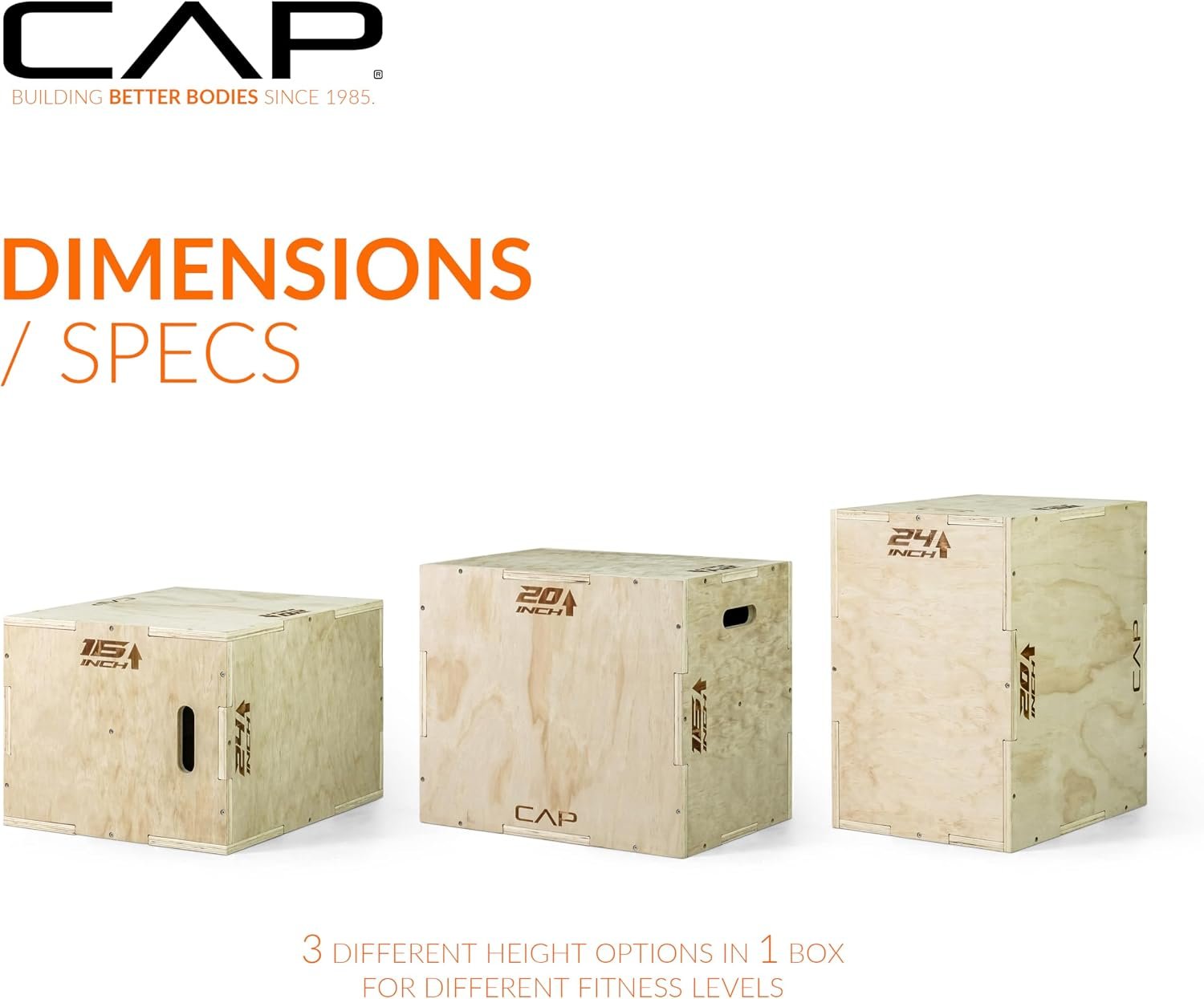 CAP Barbell 3-in-1 Plyometric Box | Multiple Styles and Sizes - Image 4