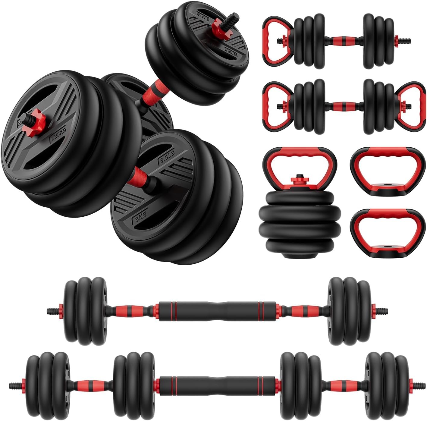 Adjustable Dumbbell Set, 20/30/45/7...