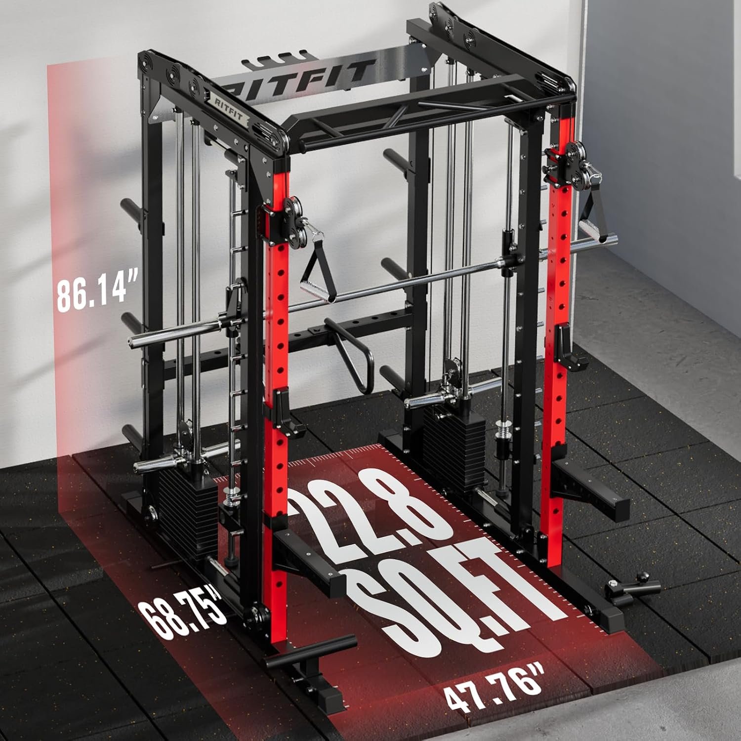 RitFit M2 3D Smith Machine with Ste... – 71sah5wxoaL._AC_SL1500_.jpg