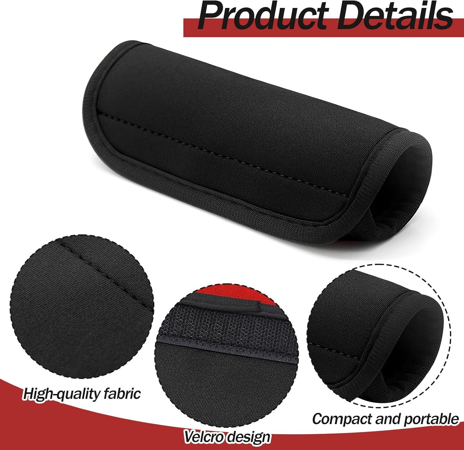 2 Pack Barbell Grips, Thick Anti Slip Padded Gym Grips for Weightlifting, Dumbbell Handle Cushion, Non Slip Bar Wrap Cover for Pull Up, Powerlifting, Strength Training - Image 3