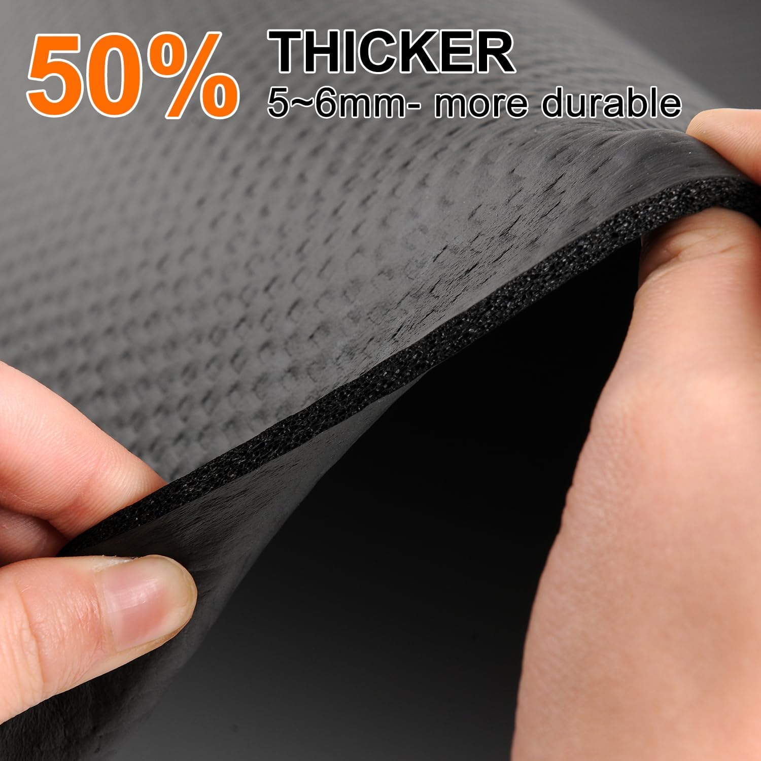 Bike Mat,Treadmill Mat,Compatible for Elliptical,Exercise Bikes, Stationary Cycles,Spin Bike,Under Exercise Bike Trainer Pad for Indoor Stationary Gym Fitness Equipment Hardwood Floor Protector - Image 5