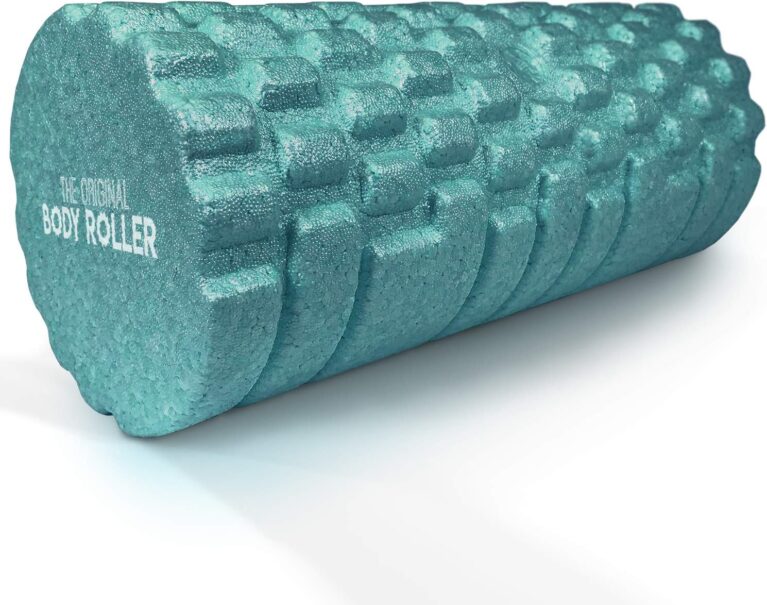The Original Body Roller - High Density Foam Roller Massager for Deep Tissue Massage of the Back and Leg Muscles - Self Myofascial Release of Painful Trigger Point Muscle Adhesions (Turquoise)