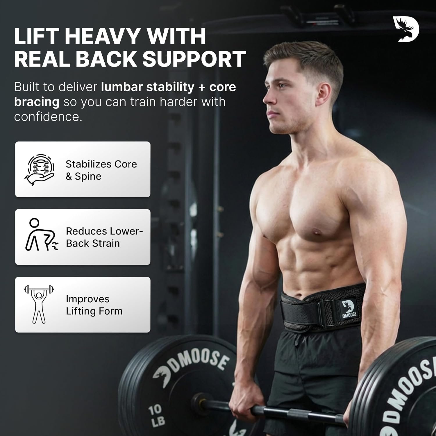DMoose Fitness Weight Lifting Belt ... – 81CyHHUlxL._AC_SL1500_.jpg